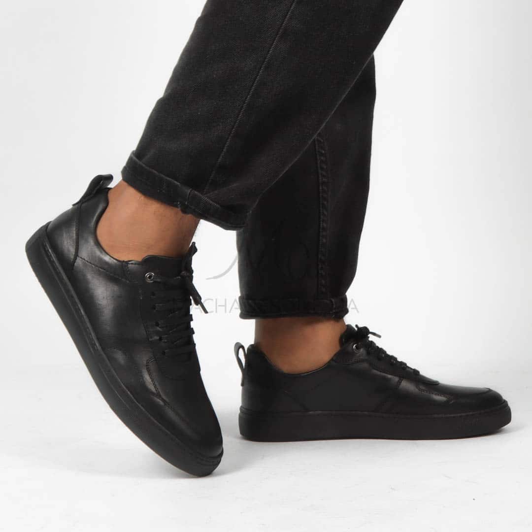 Uliva - Chaussures de ville Hommes Cuir en Noir.