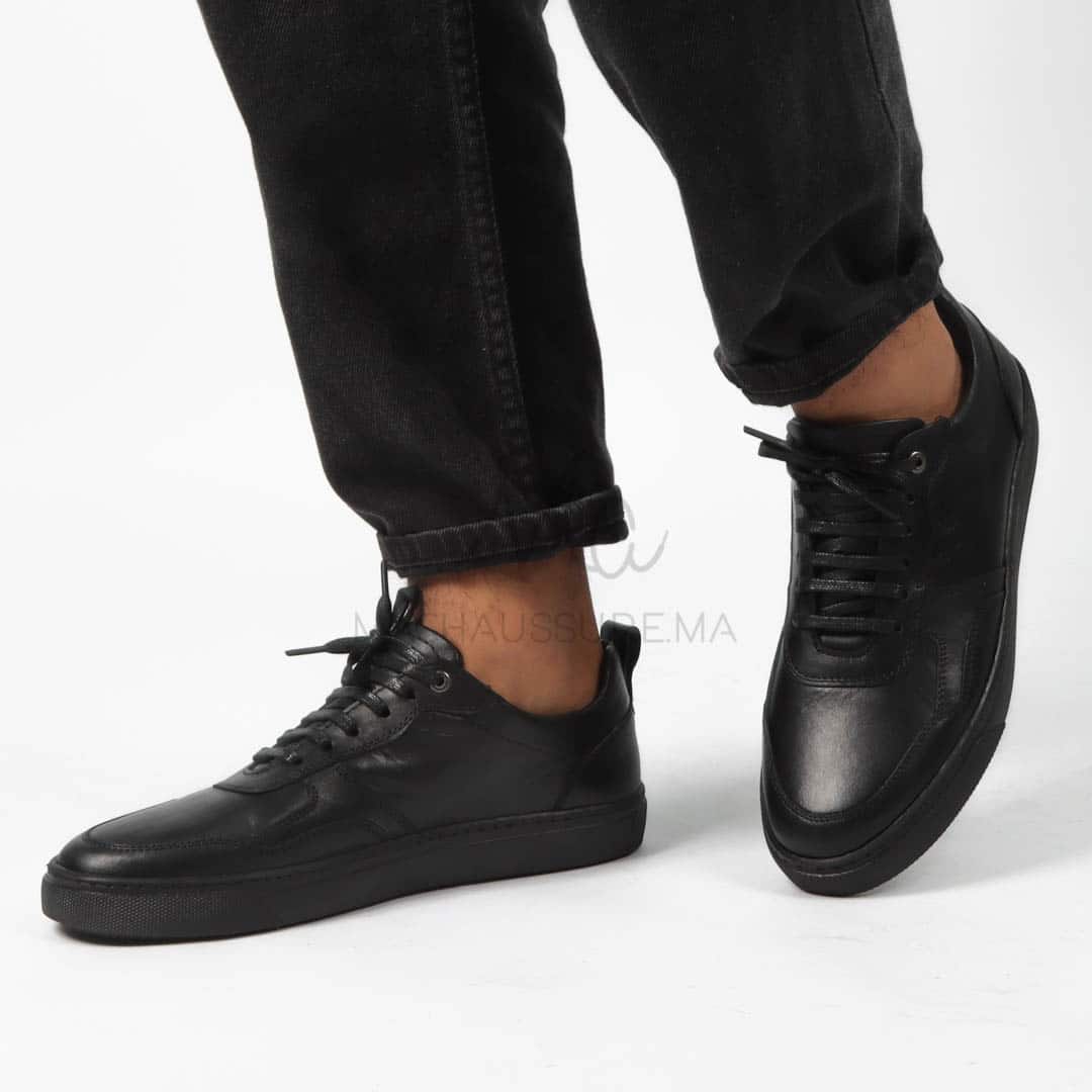 Uliva - Chaussures de ville Hommes Cuir en Noir.