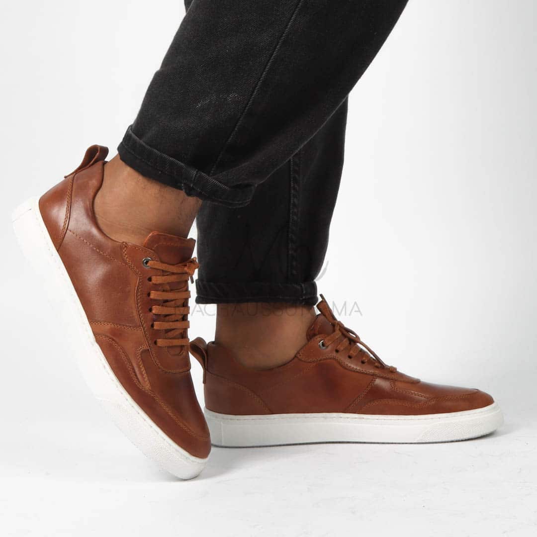 Uliva - Chaussures de ville Hommes Cuir en Tabac.