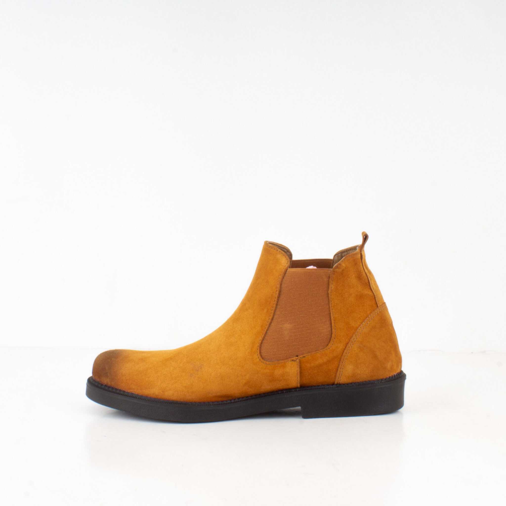 Paul Smith - Bottines Hommes en Daim Moutarde.