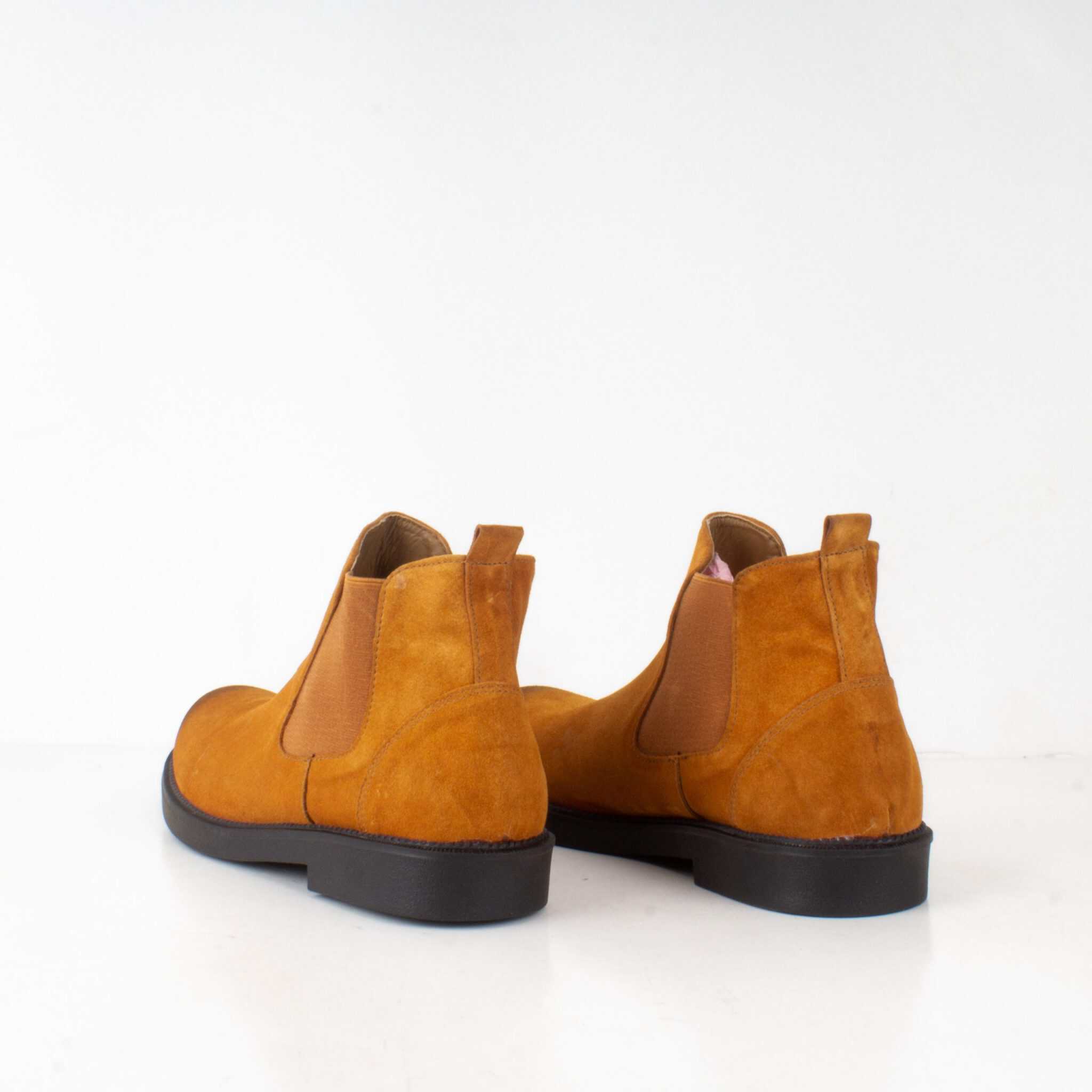 Paul Smith - Bottines Hommes en Daim Moutarde.