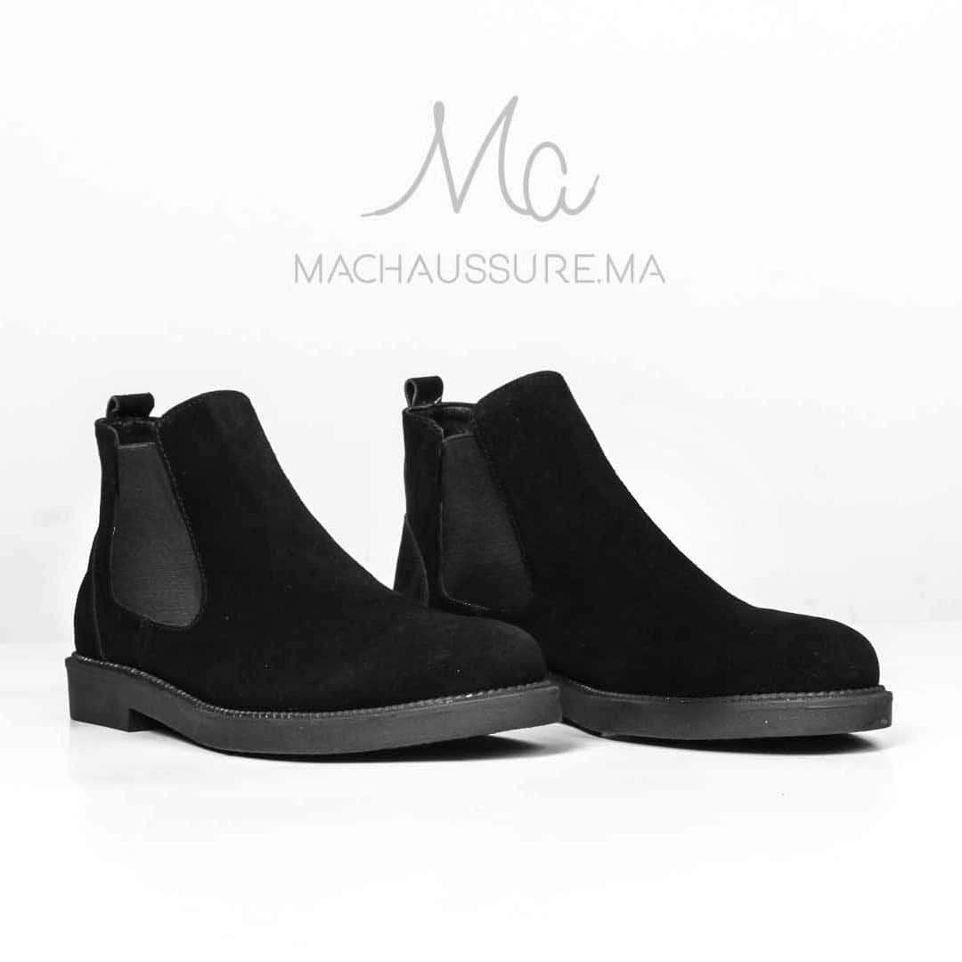 Paul Smith - Bottines Hommes en Daim Noir.