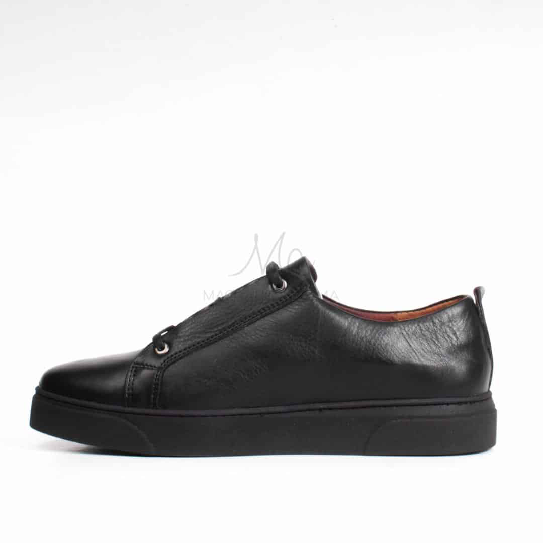 Ethan Baskets Basses en cuir - Noir.