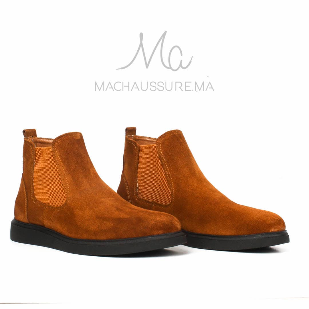 BRIGHTON - Bottines Tabac.