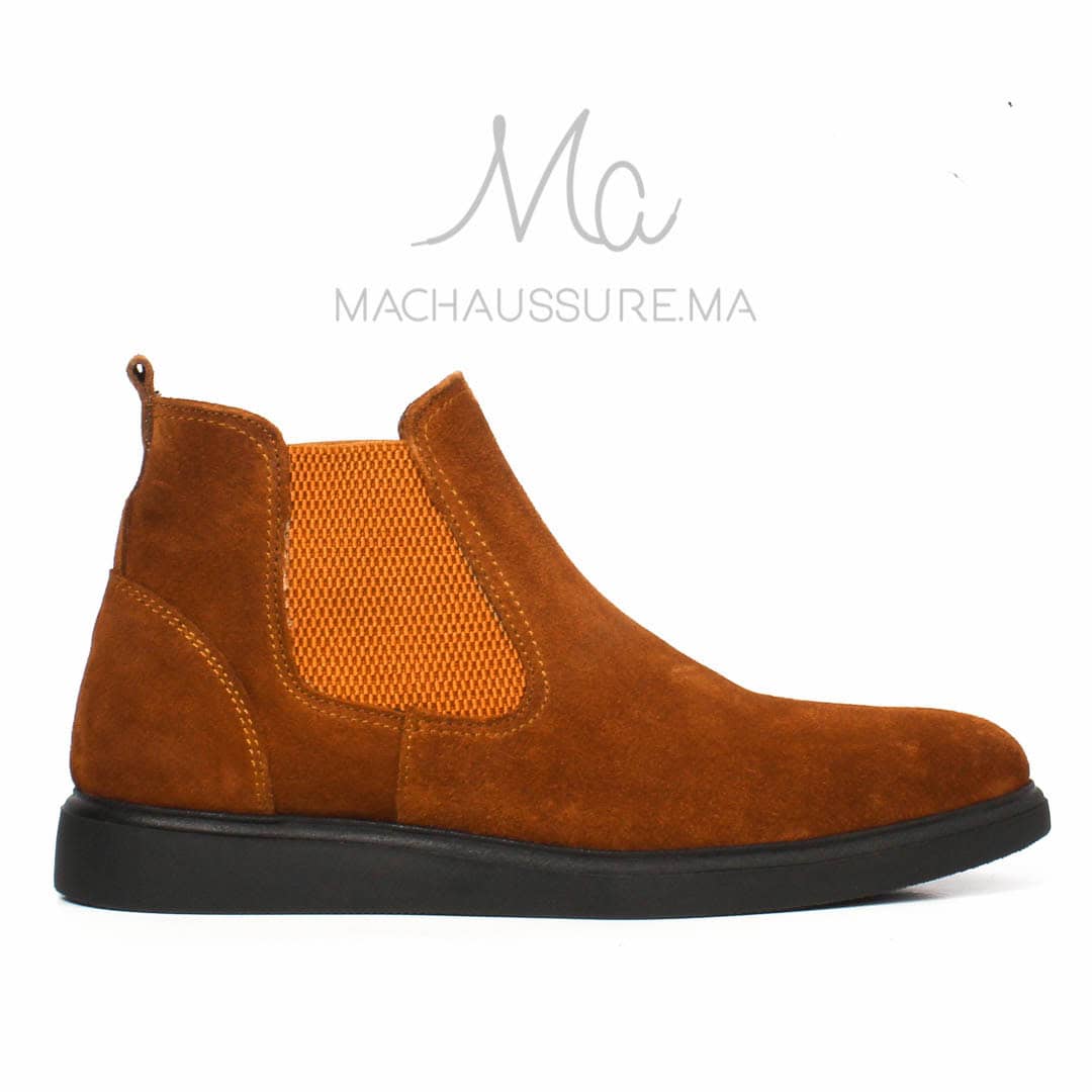 BRIGHTON - Bottines Tabac.
