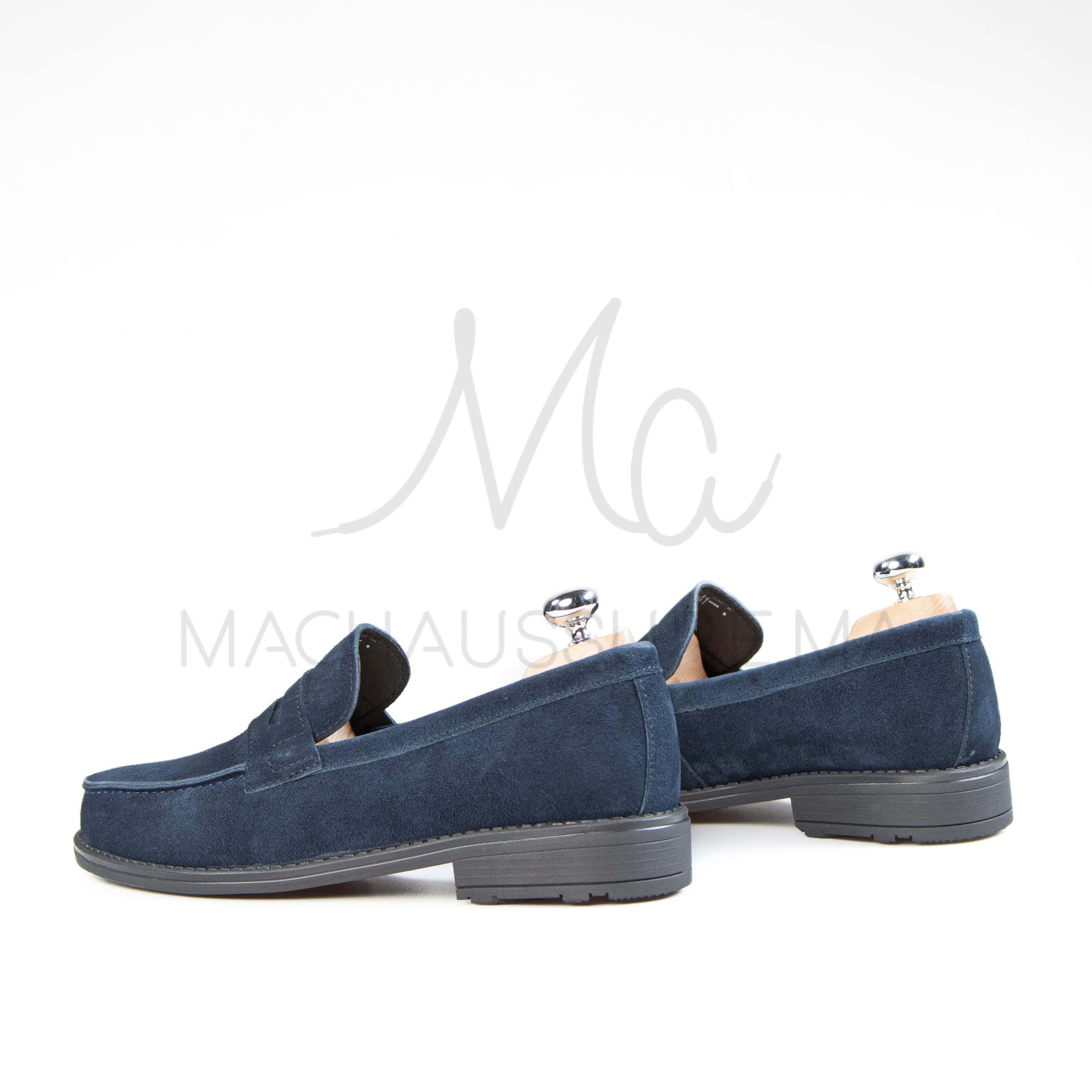 RIAD – Mocassins Hommes en Bleu Marine.