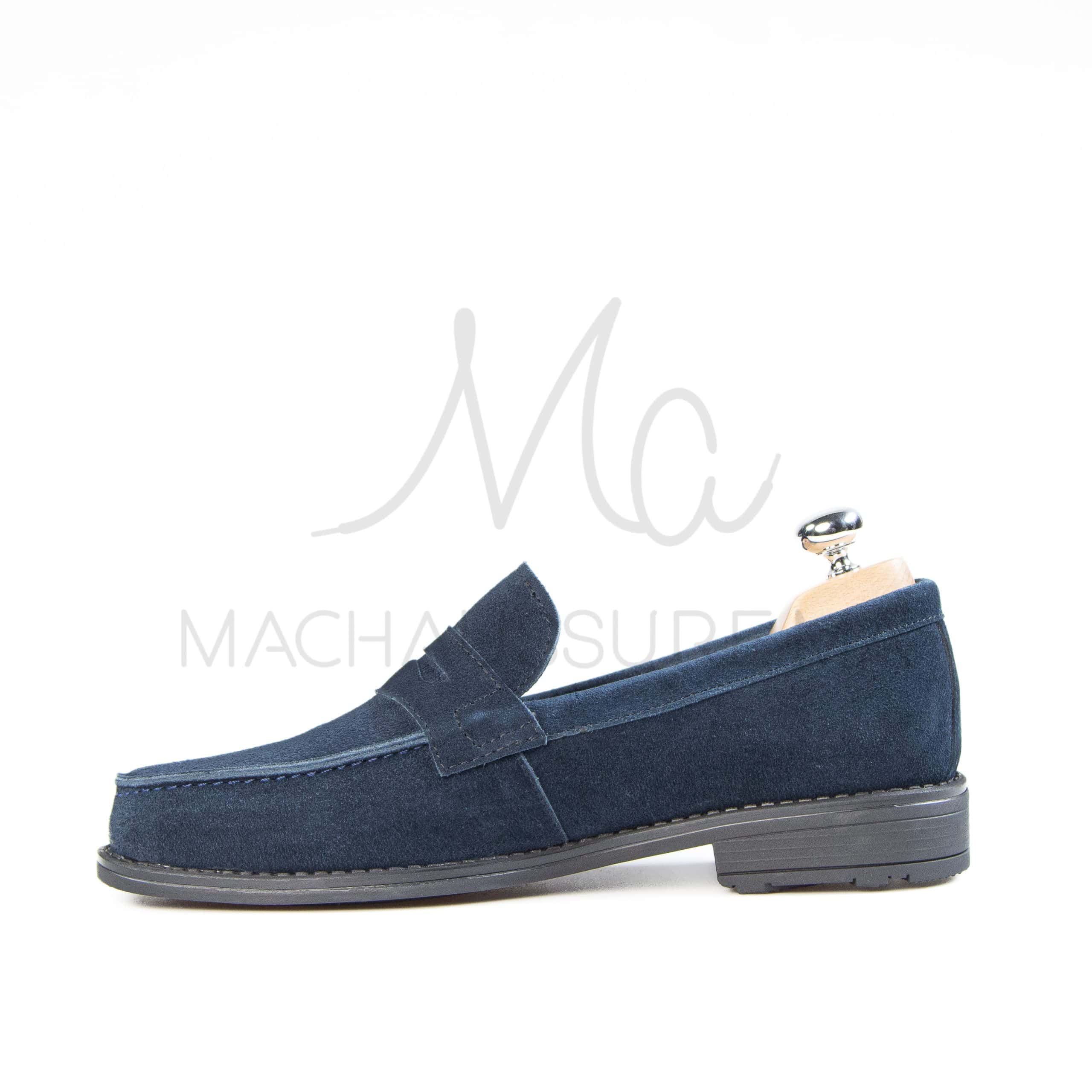 RIAD – Mocassins Hommes en Bleu Marine.