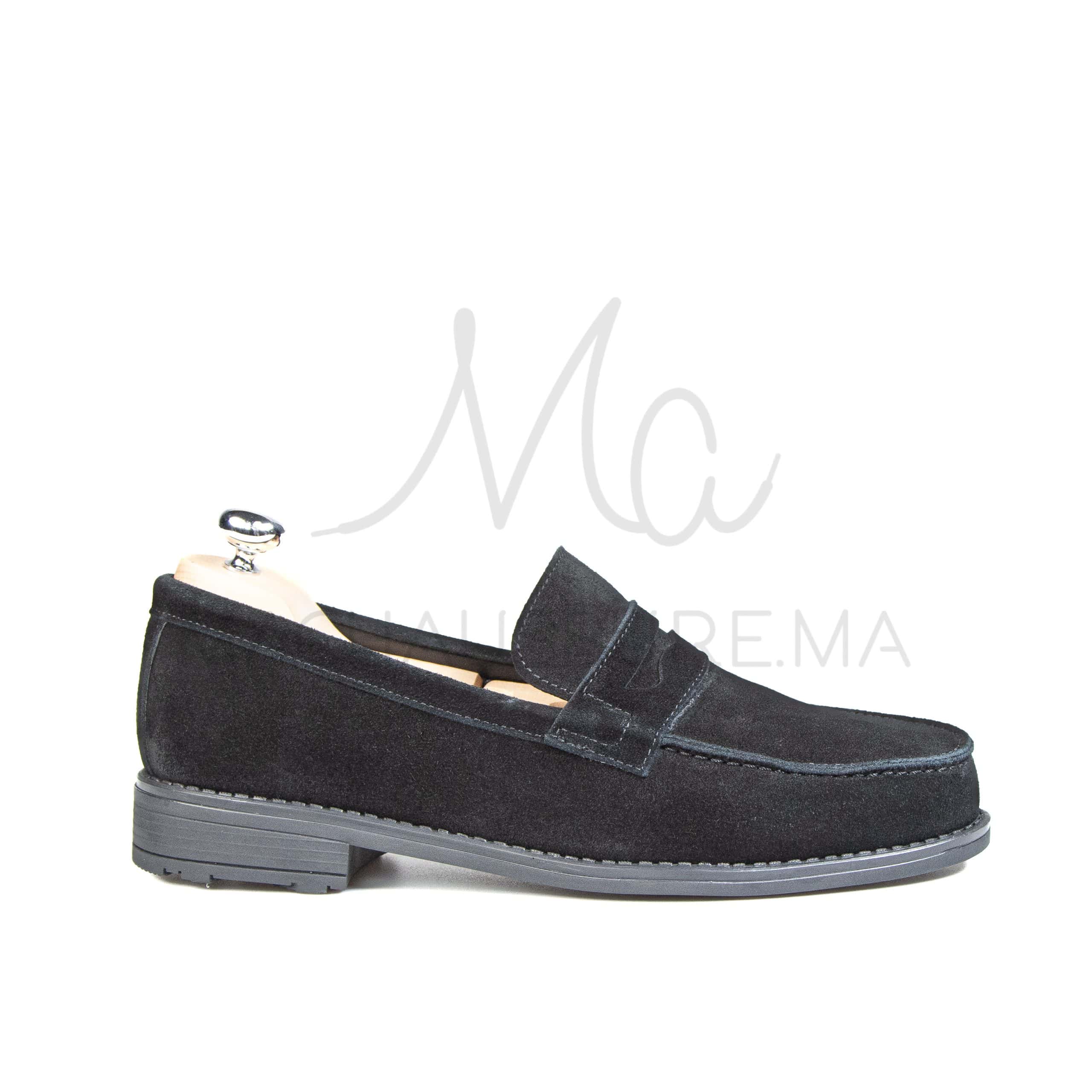 RIAD – Mocassins Hommes en Noir.