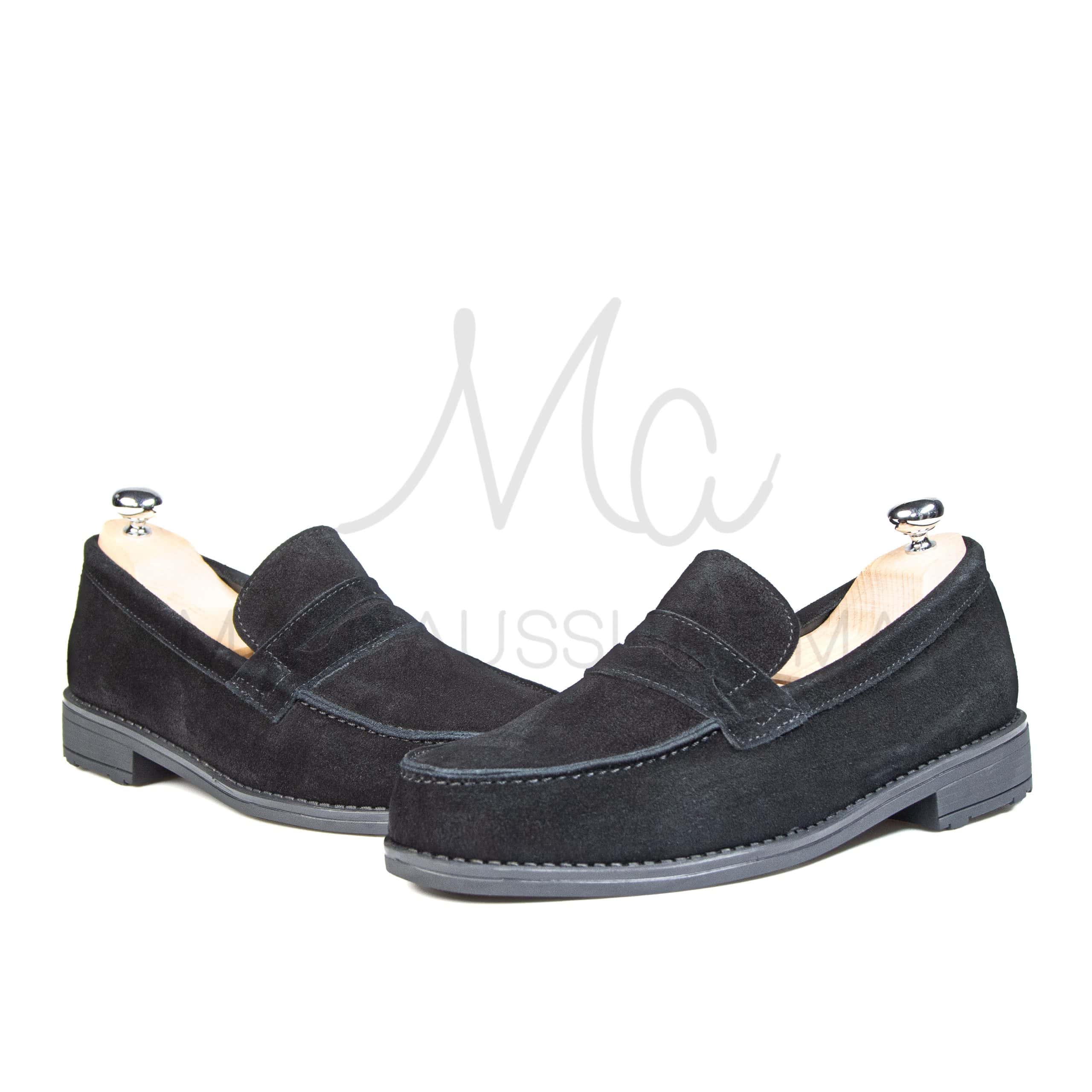 RIAD – Mocassins Hommes en Noir.