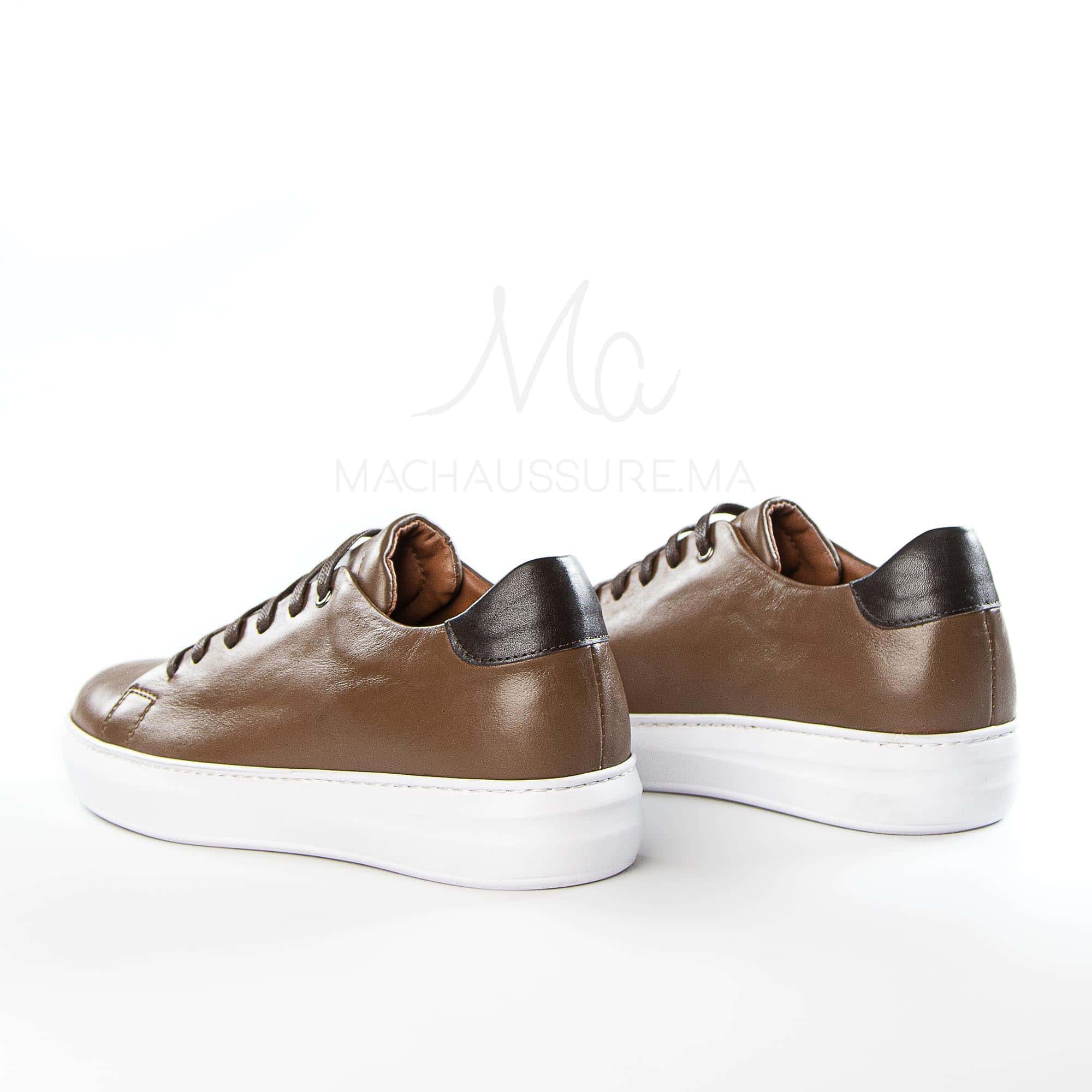 Velocity - Baskets confortables en Marron.