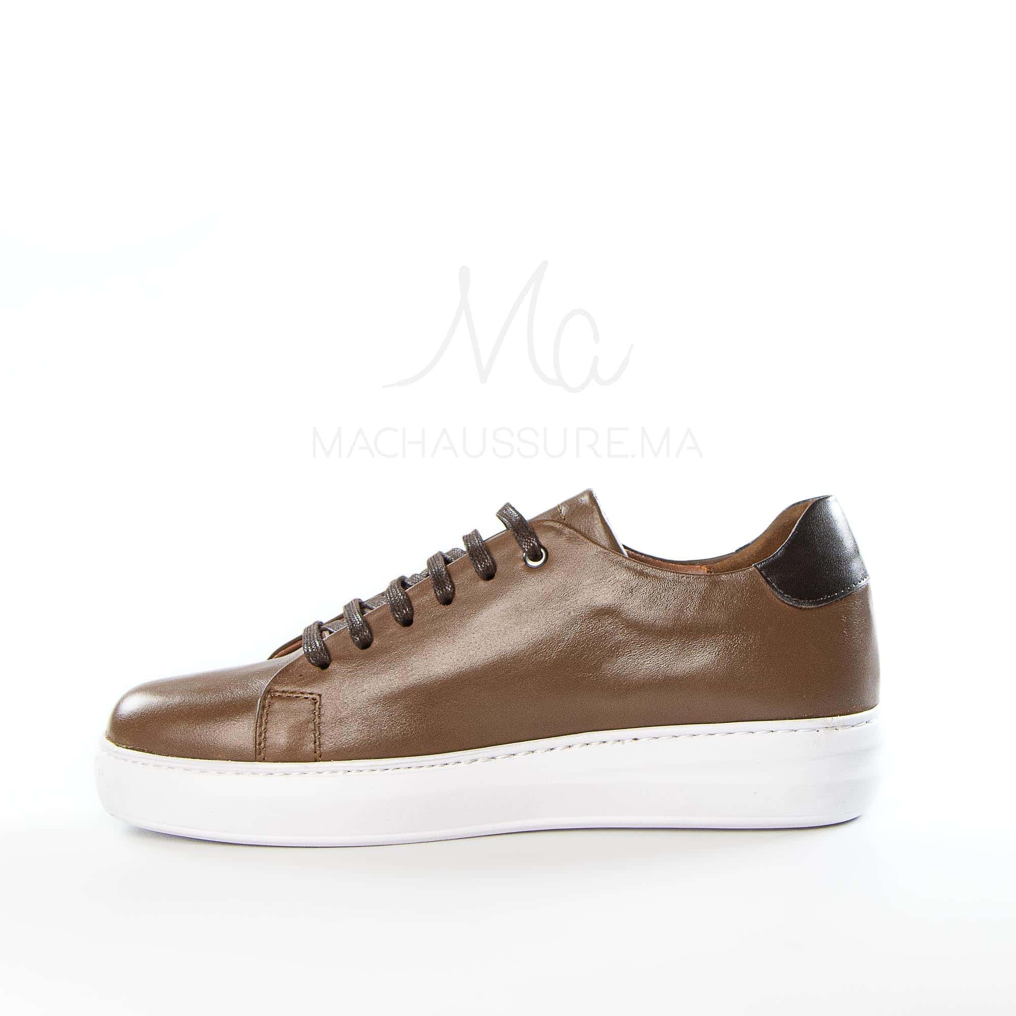 Velocity - Baskets confortables en Marron.
