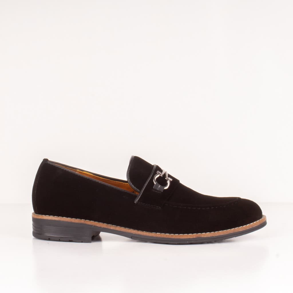 RUNWELL – Chaussure de ville 100% Daim – Noir.