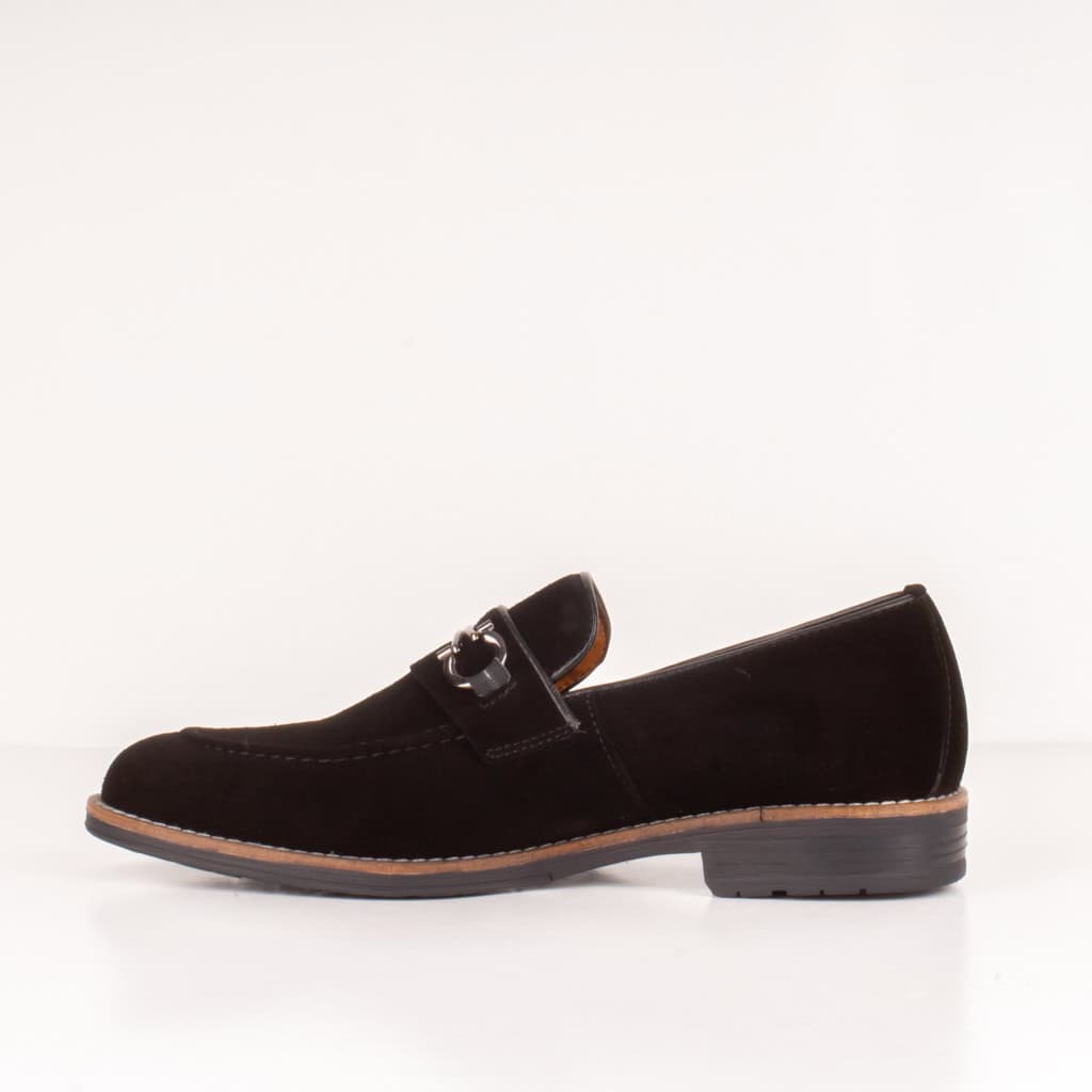RUNWELL – Chaussure de ville 100% Daim – Noir.