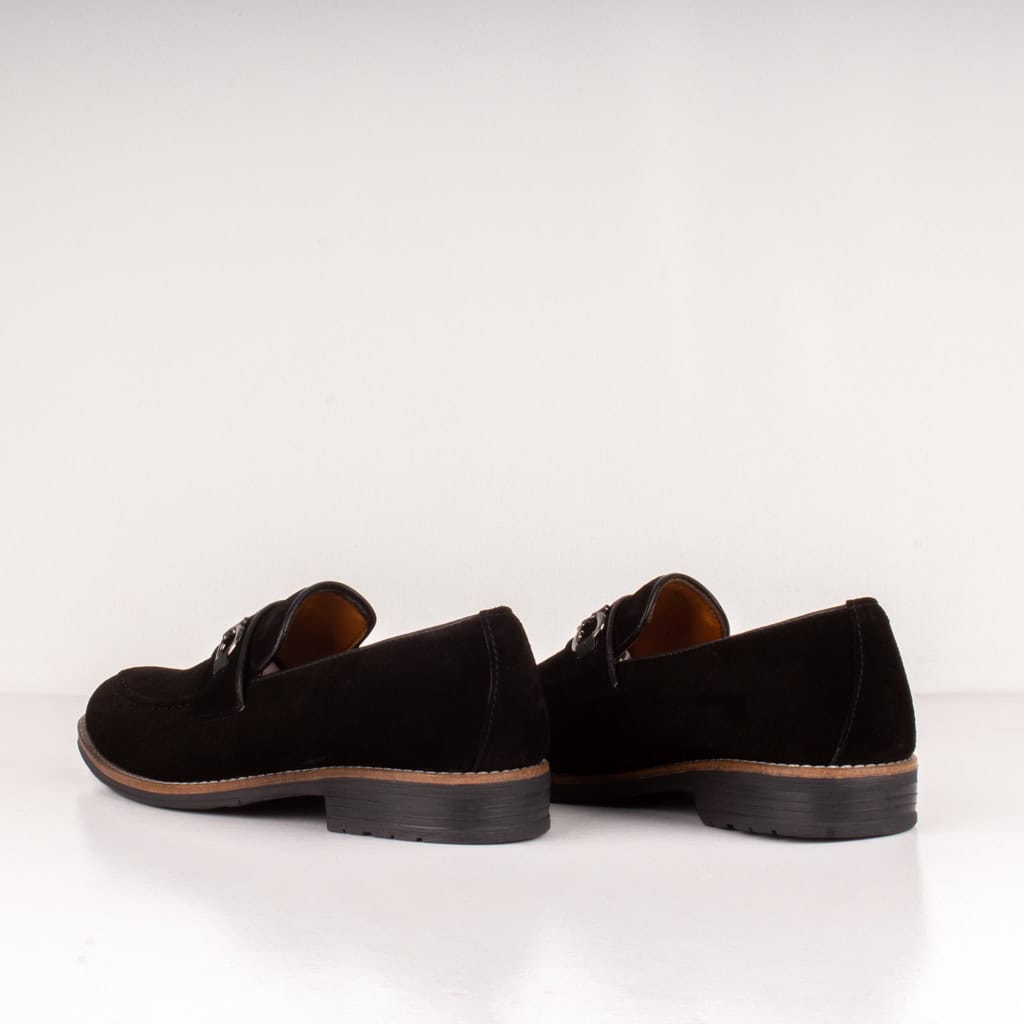 RUNWELL – Chaussure de ville 100% Daim – Noir.