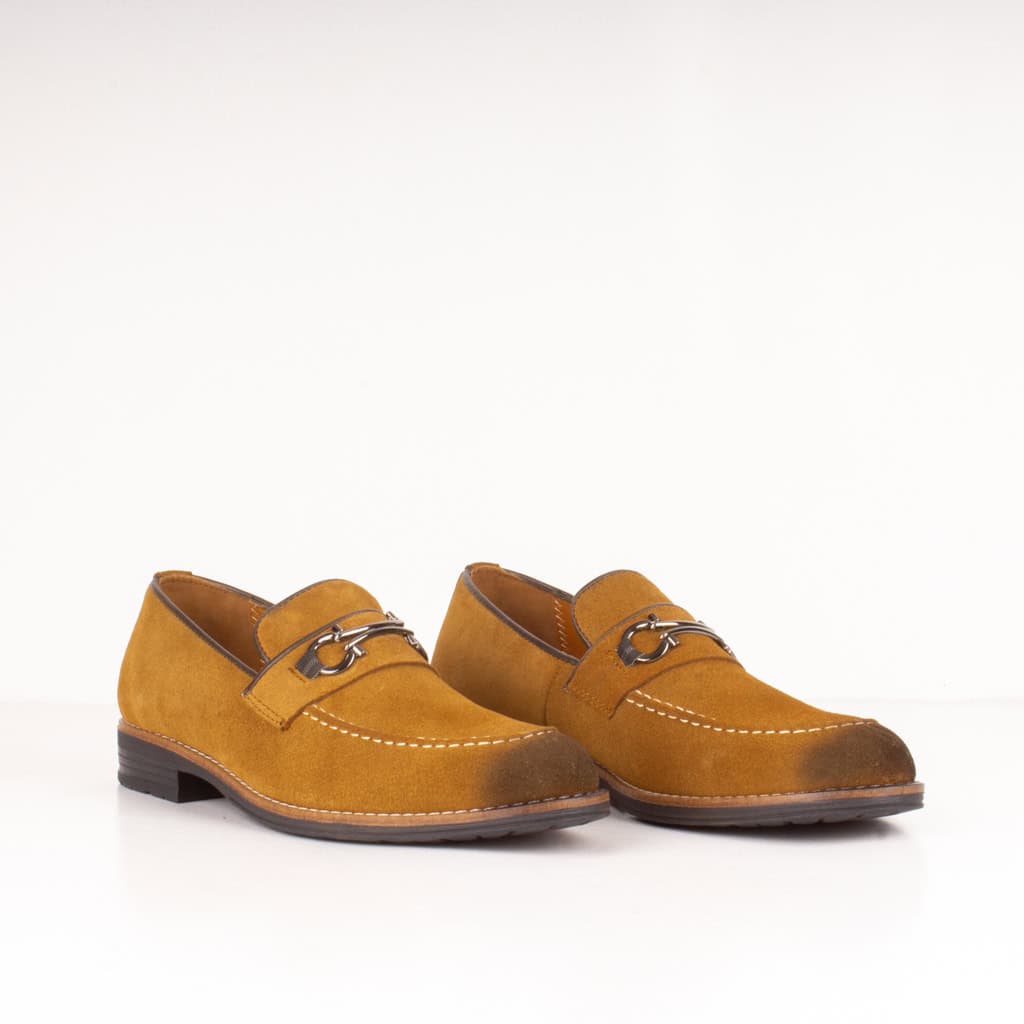 RUNWELL – Chaussure de ville 100% Daim – Tabac.