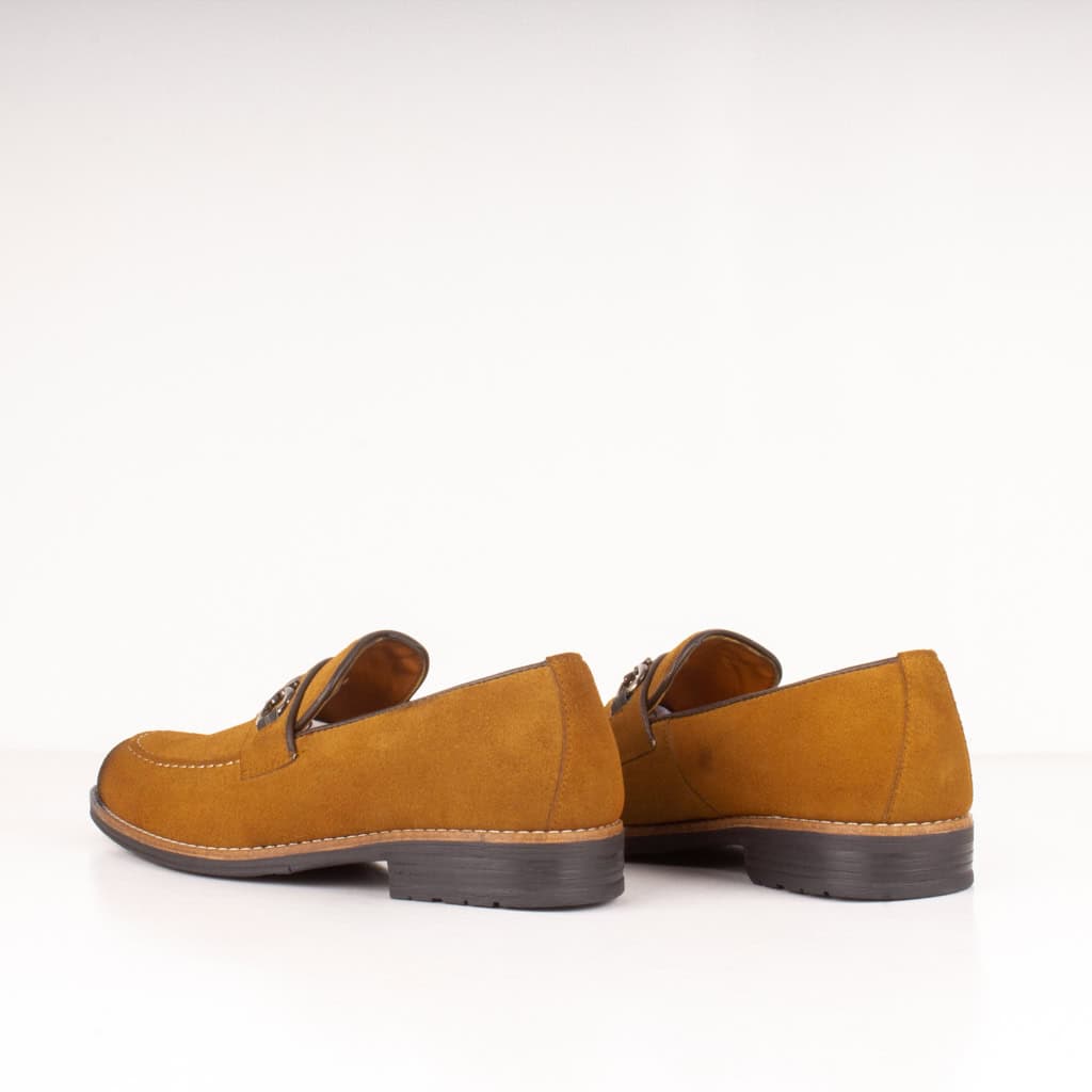RUNWELL – Chaussure de ville 100% Daim – Tabac.
