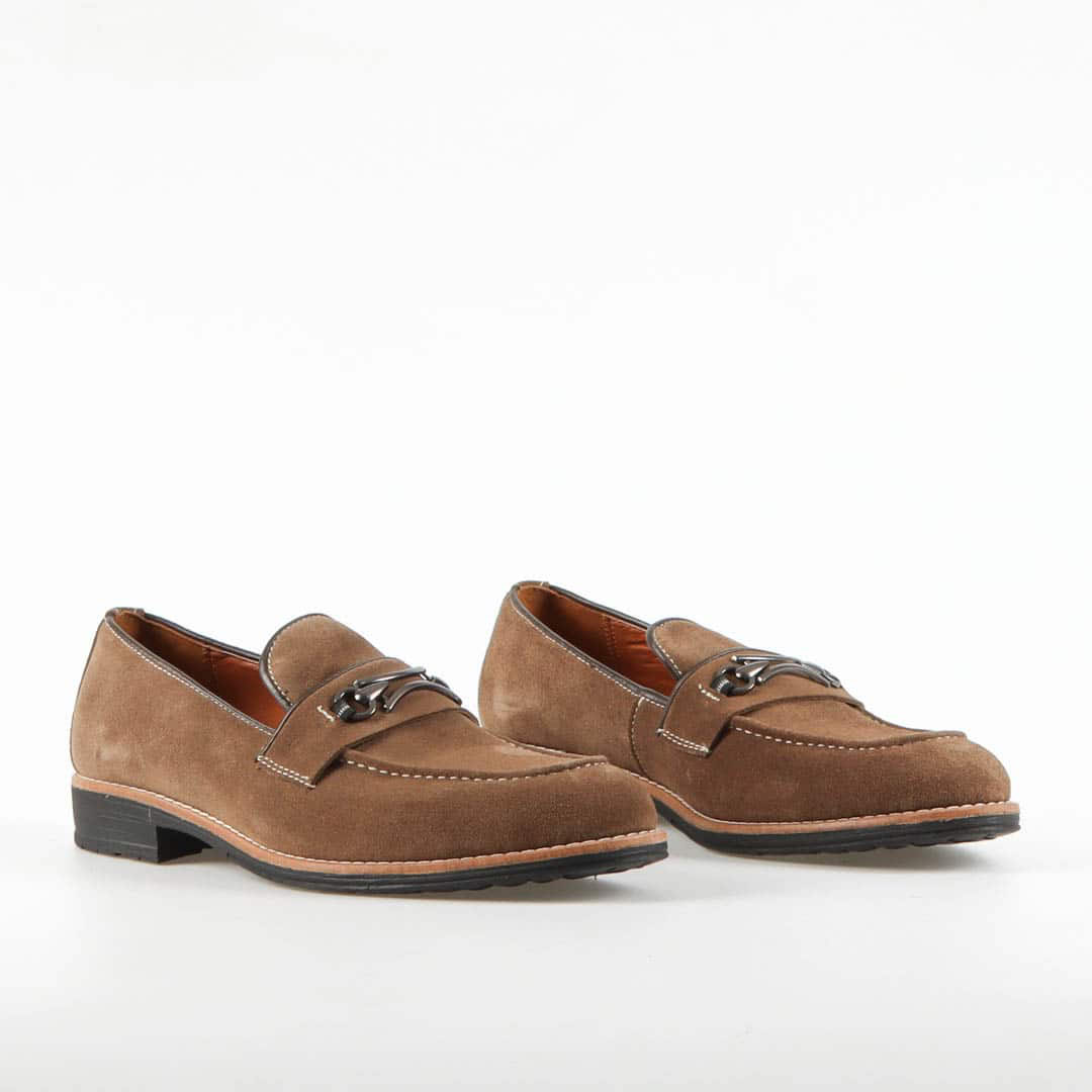 RUNWELL – Chaussures de ville 100% Daim – Vert.