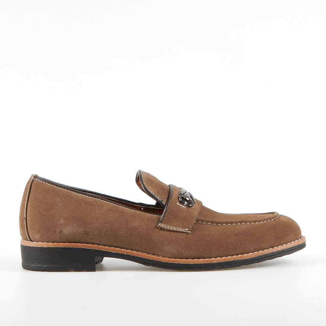 RUNWELL – Chaussures de ville 100% Daim – Vert.