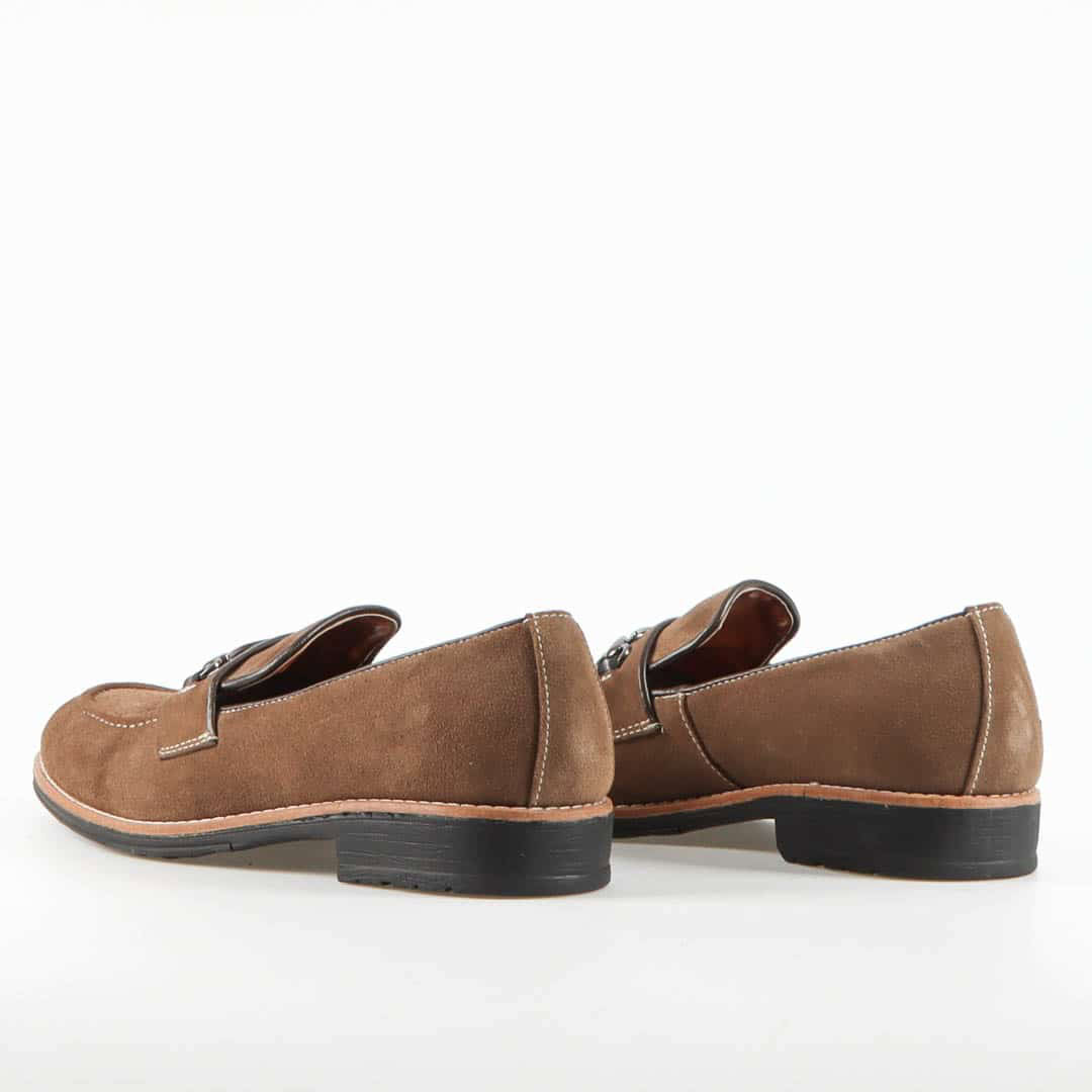 RUNWELL – Chaussures de ville 100% Daim – Vert.