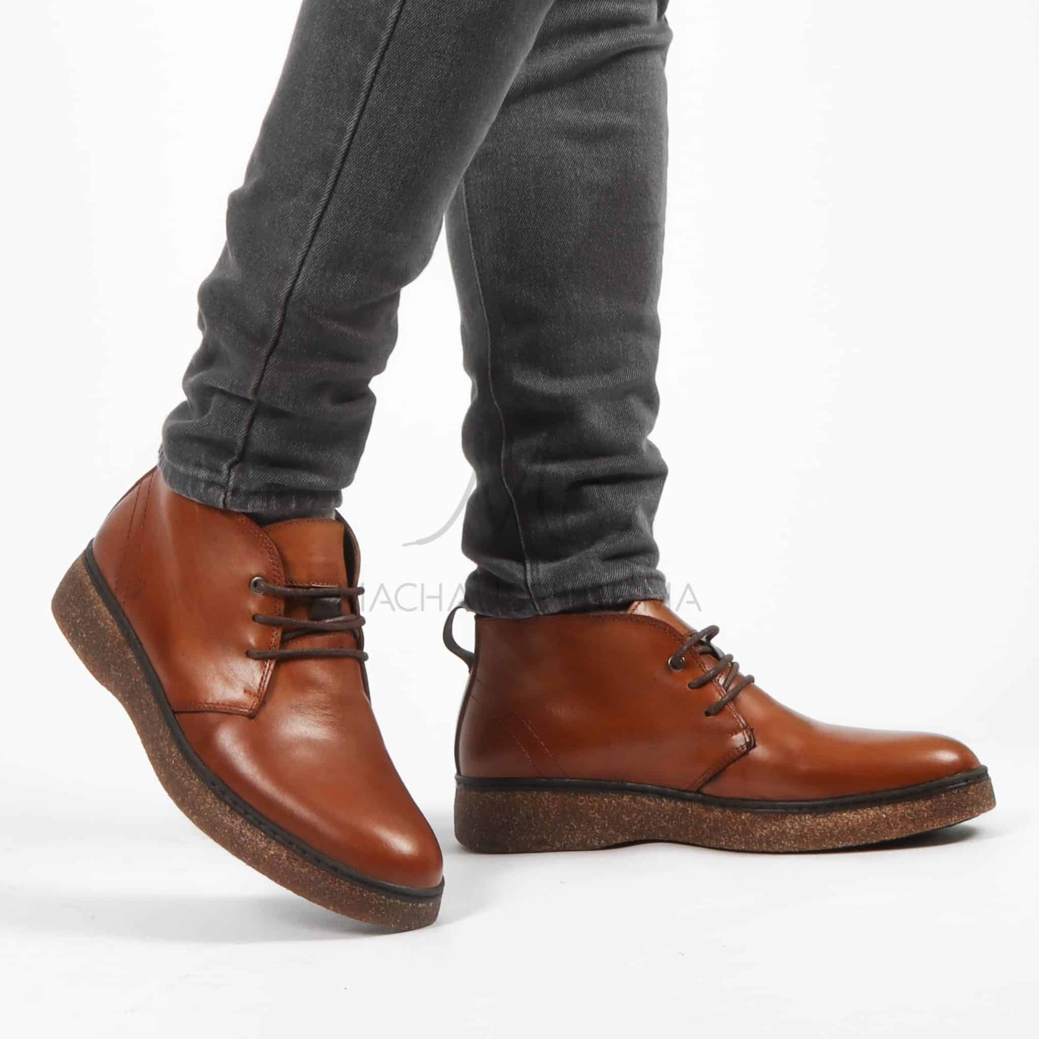 Decorum - Boots Hommes en Tabac.