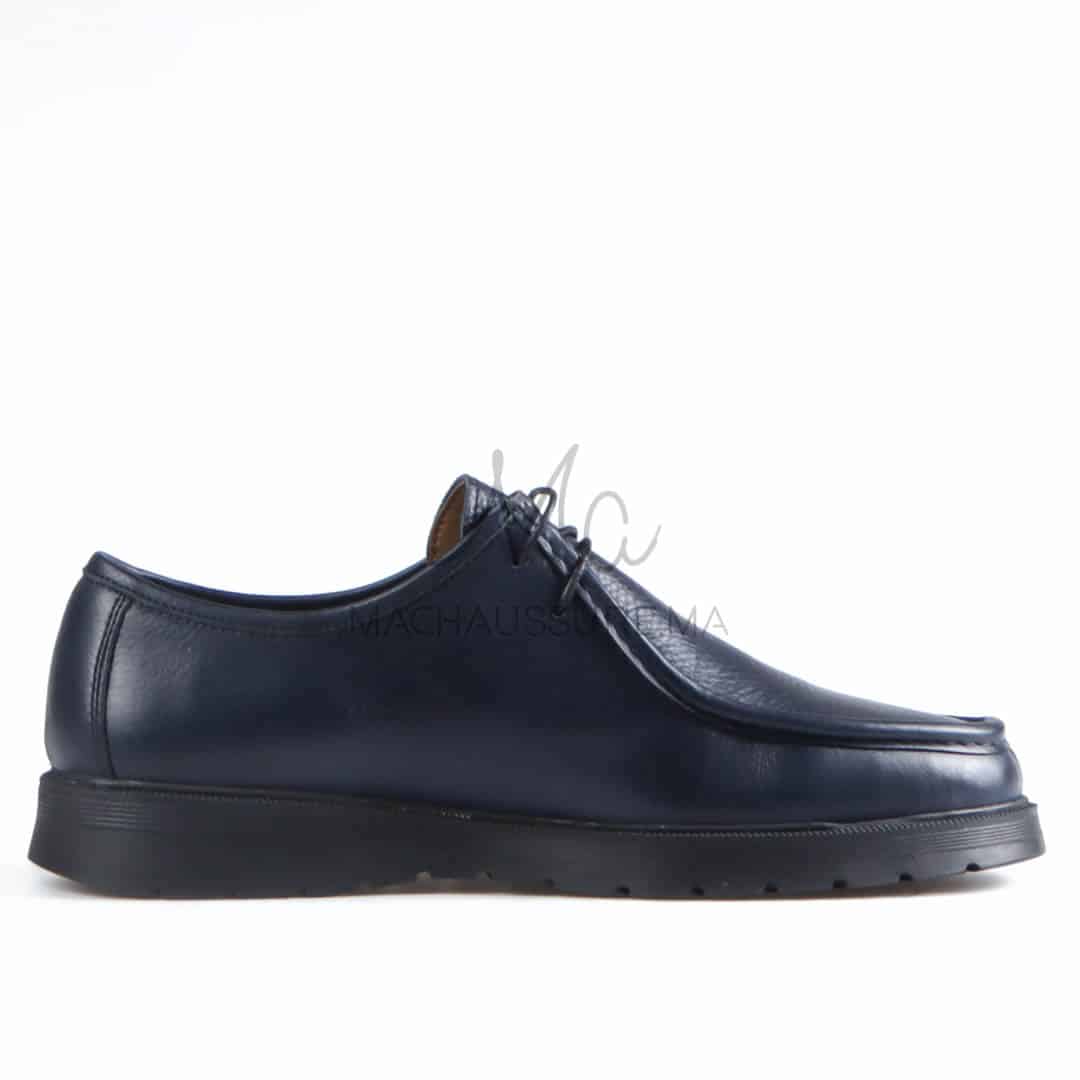 Terzo - Chaussures à lacets pour Hommes 100% Cuir en Bleumarine.
