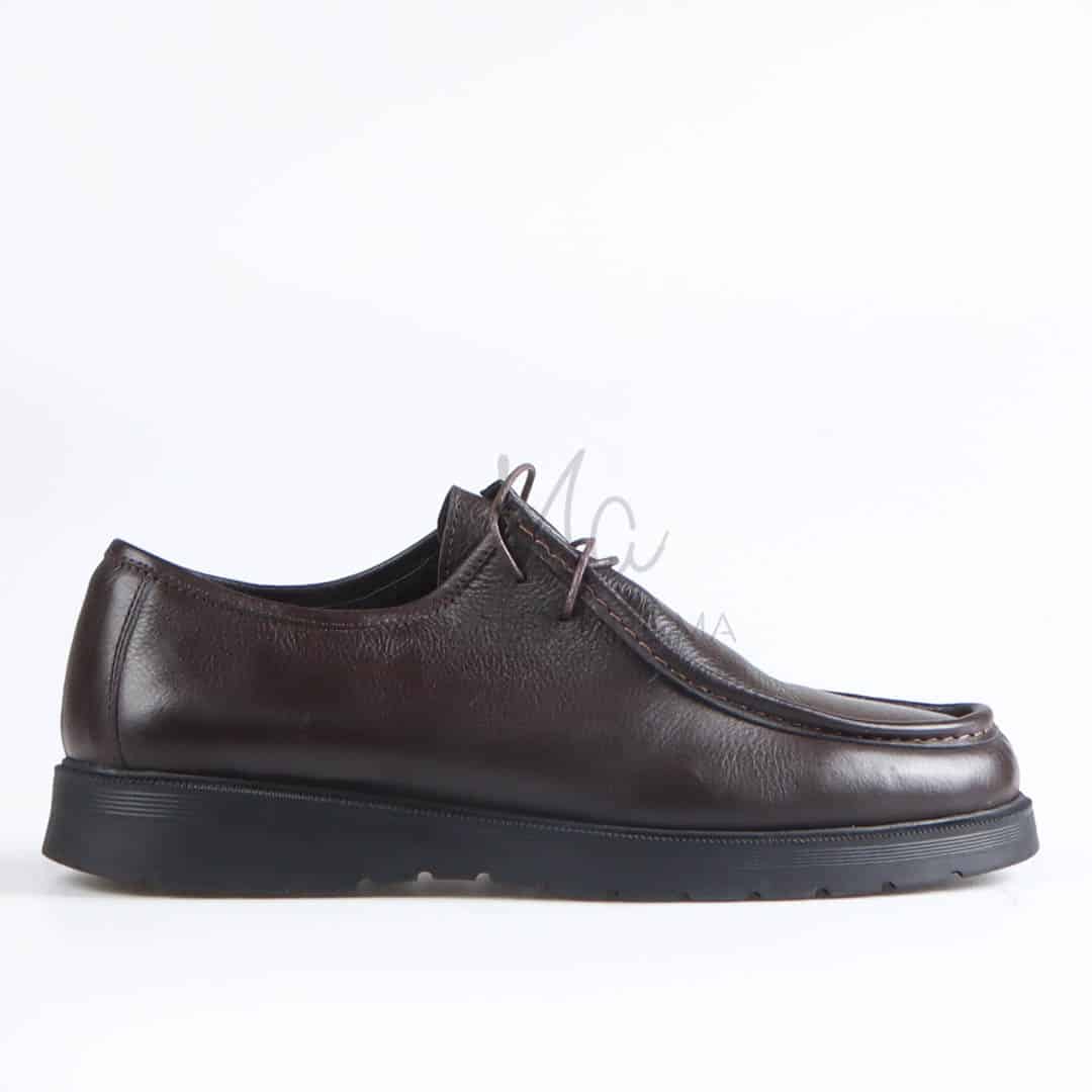 Terzo - Chaussures à lacets pour Hommes 100% Cuir en Marron.