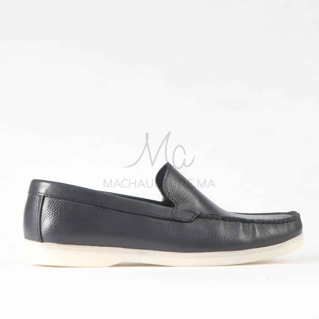 Oratorio – Mocassins 100 % Cuir Gris.