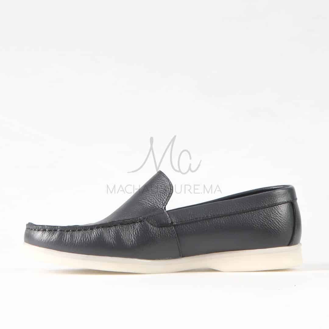 Oratorio – Mocassins 100 % Cuir Gris.