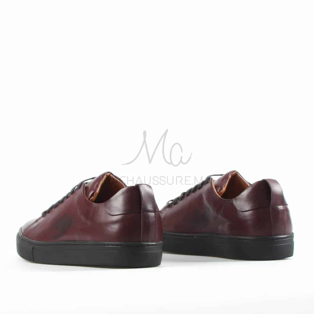 Lorenzo - Baskets Hommes 100% Cuir en Genat.