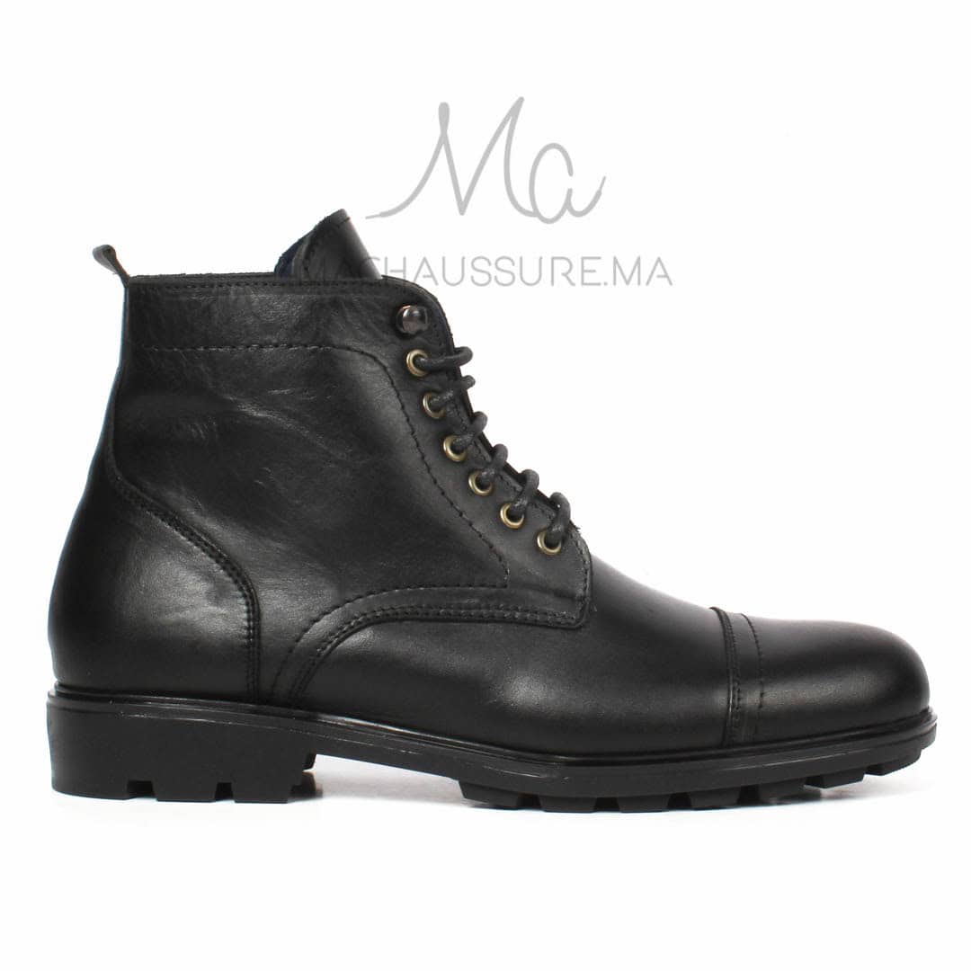 CORMAC - Bottines à lacets -Noir.