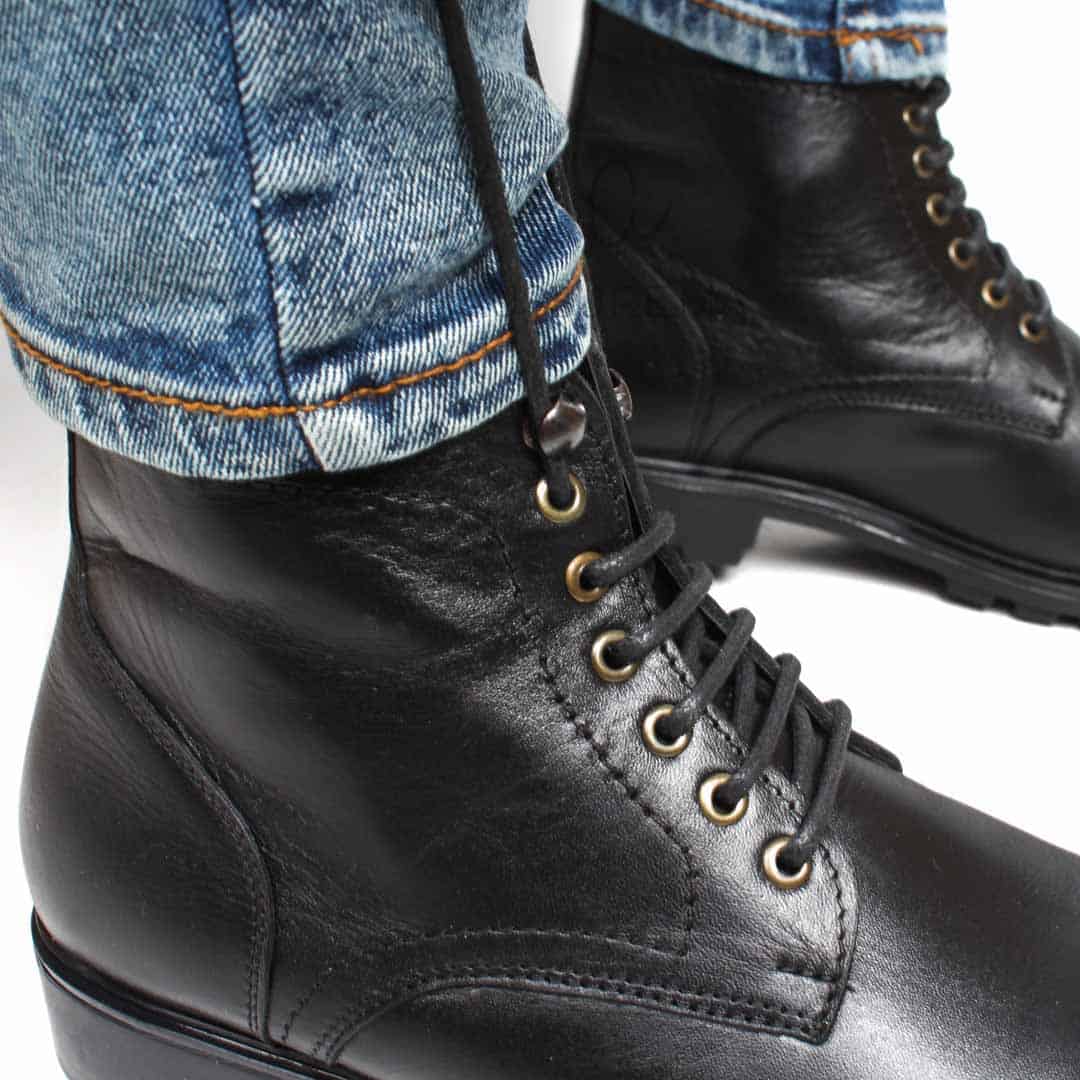 CORMAC - Bottines à lacets -Noir.