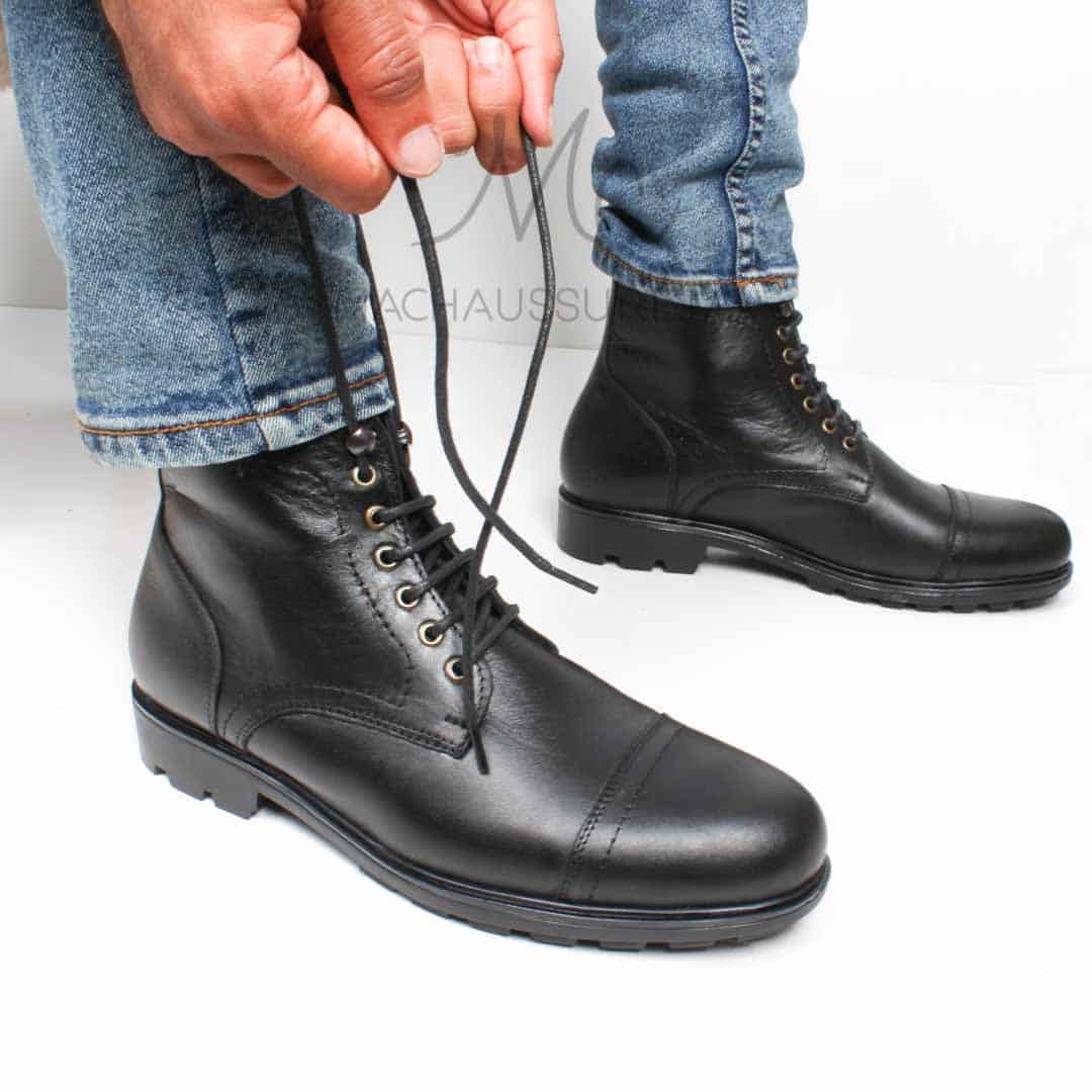 CORMAC - Bottines à lacets -Noir.
