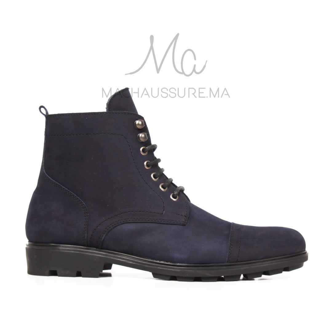 CORMAC - Bottines à lacets -Bleu.