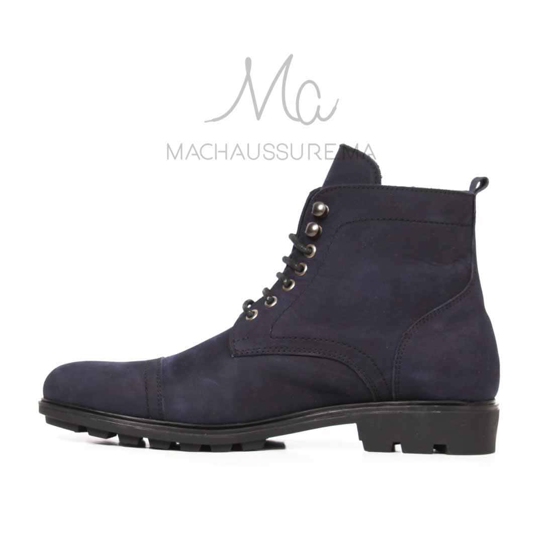 CORMAC - Bottines à lacets -Bleu.