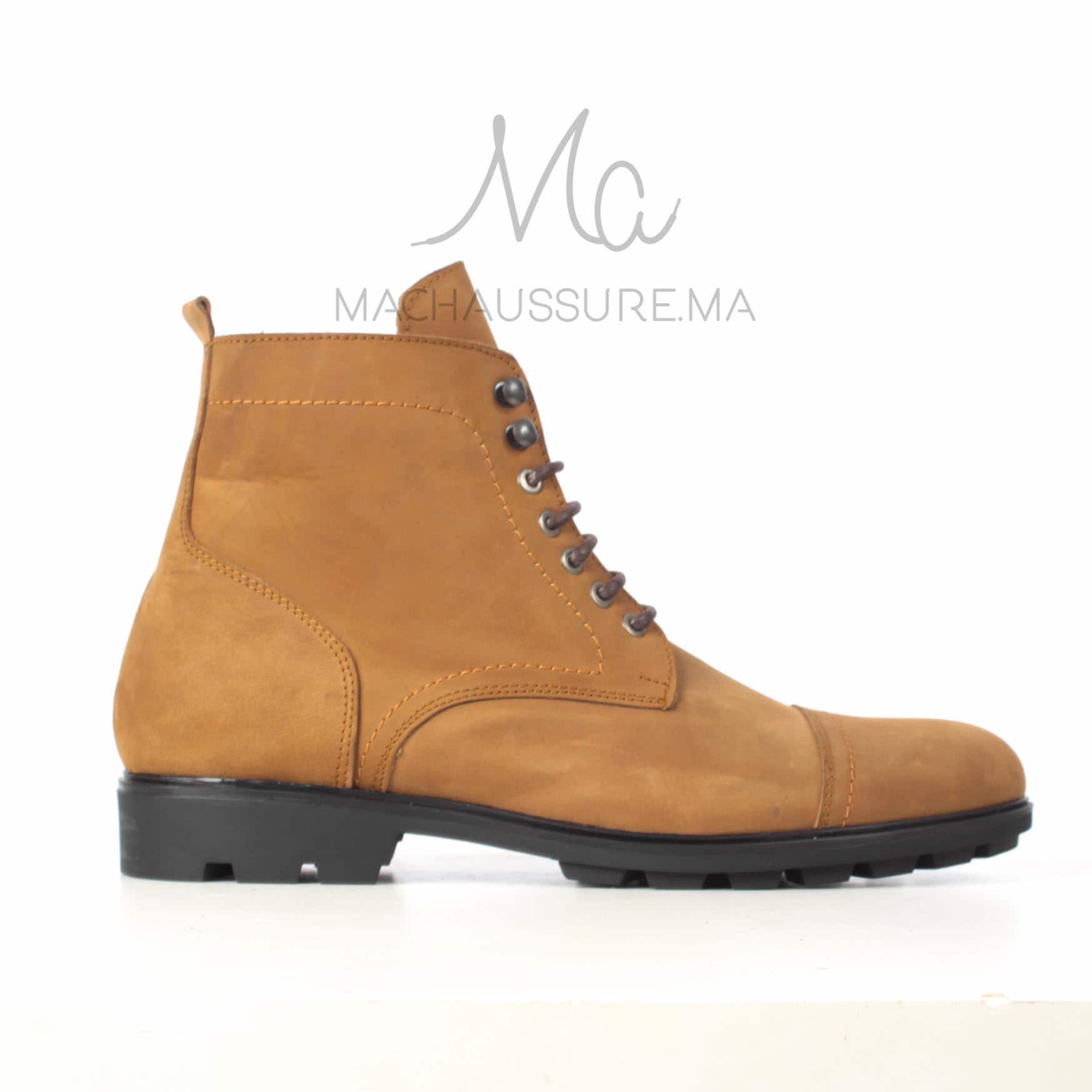 CORMAC - Bottines à lacets - Tabac.