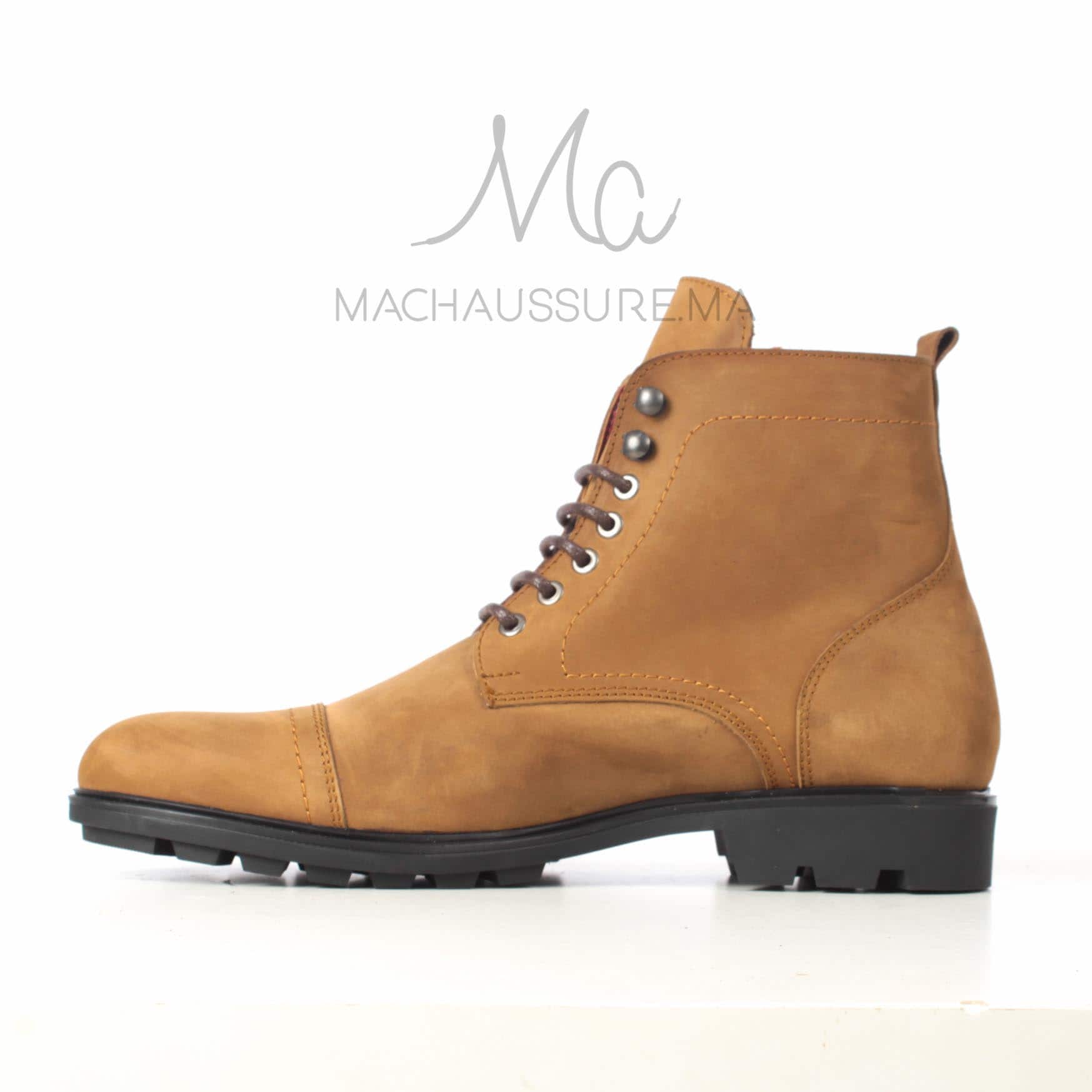 CORMAC - Bottines à lacets - Tabac.