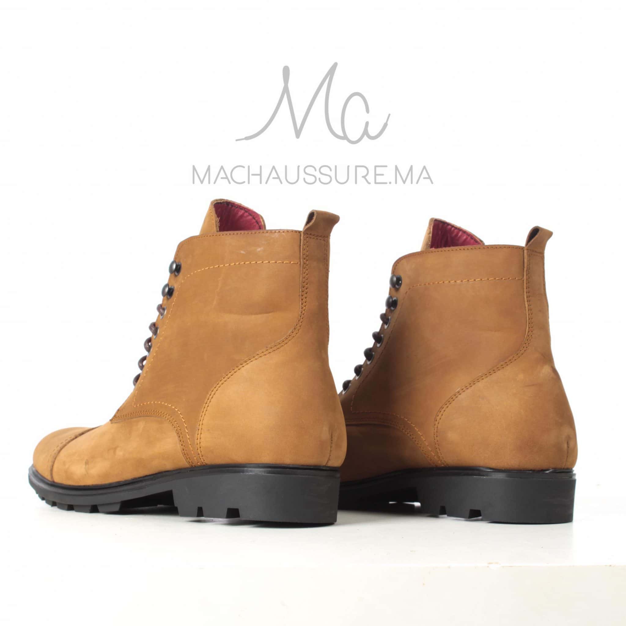 CORMAC - Bottines à lacets - Tabac.
