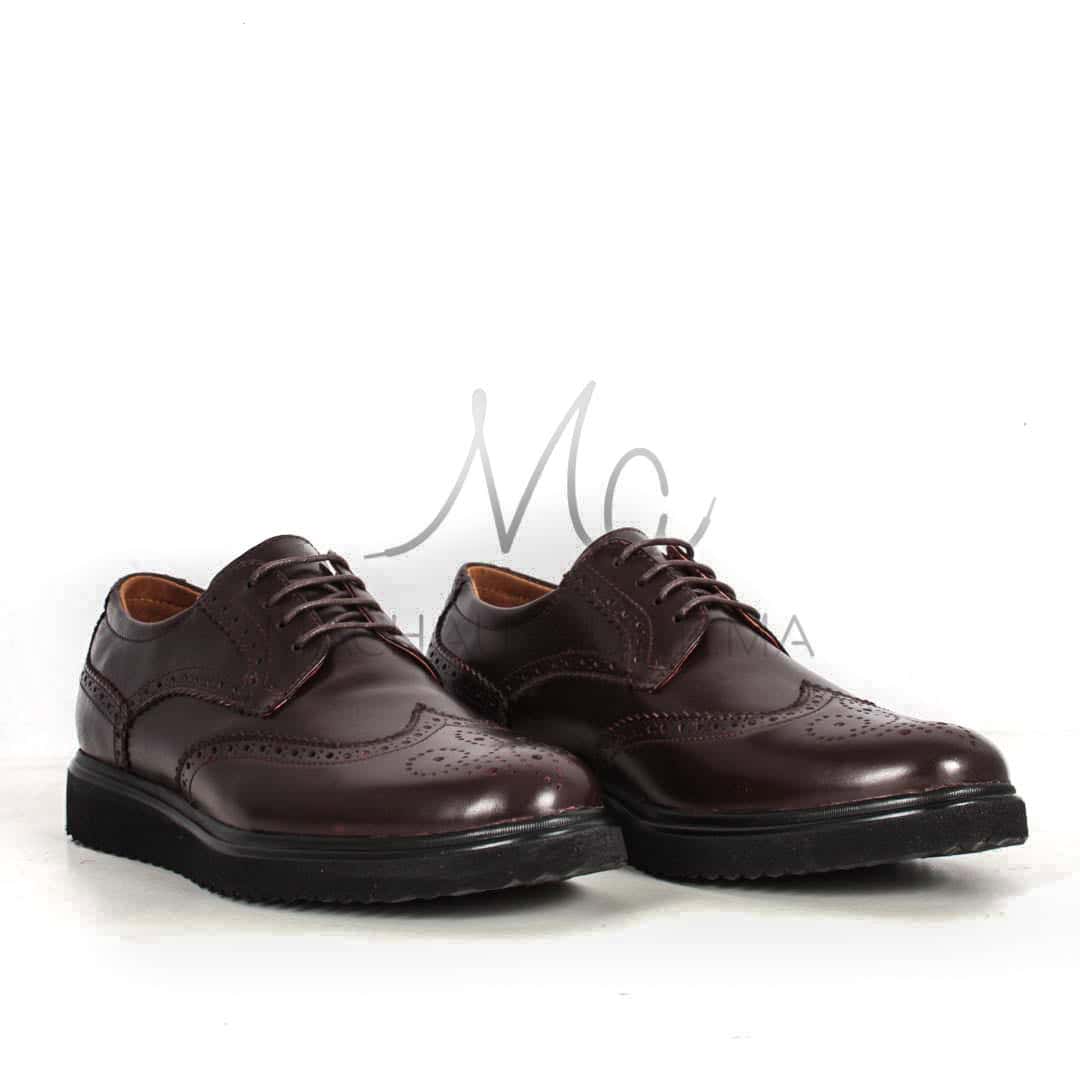 ERNEST – Chaussures de ville 100 % Cuir en Marron.