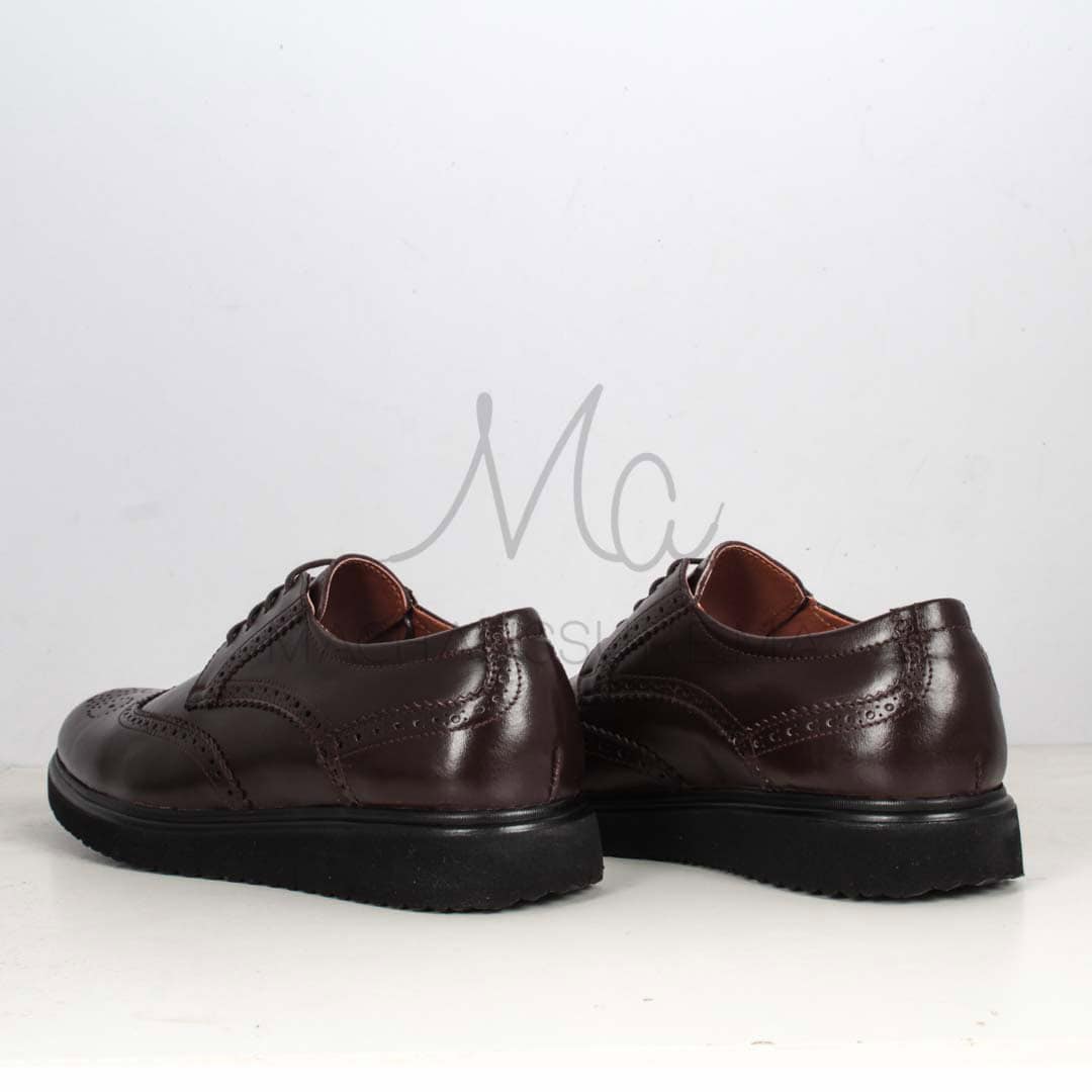 ERNEST – Chaussures de ville 100 % Cuir en Marron.