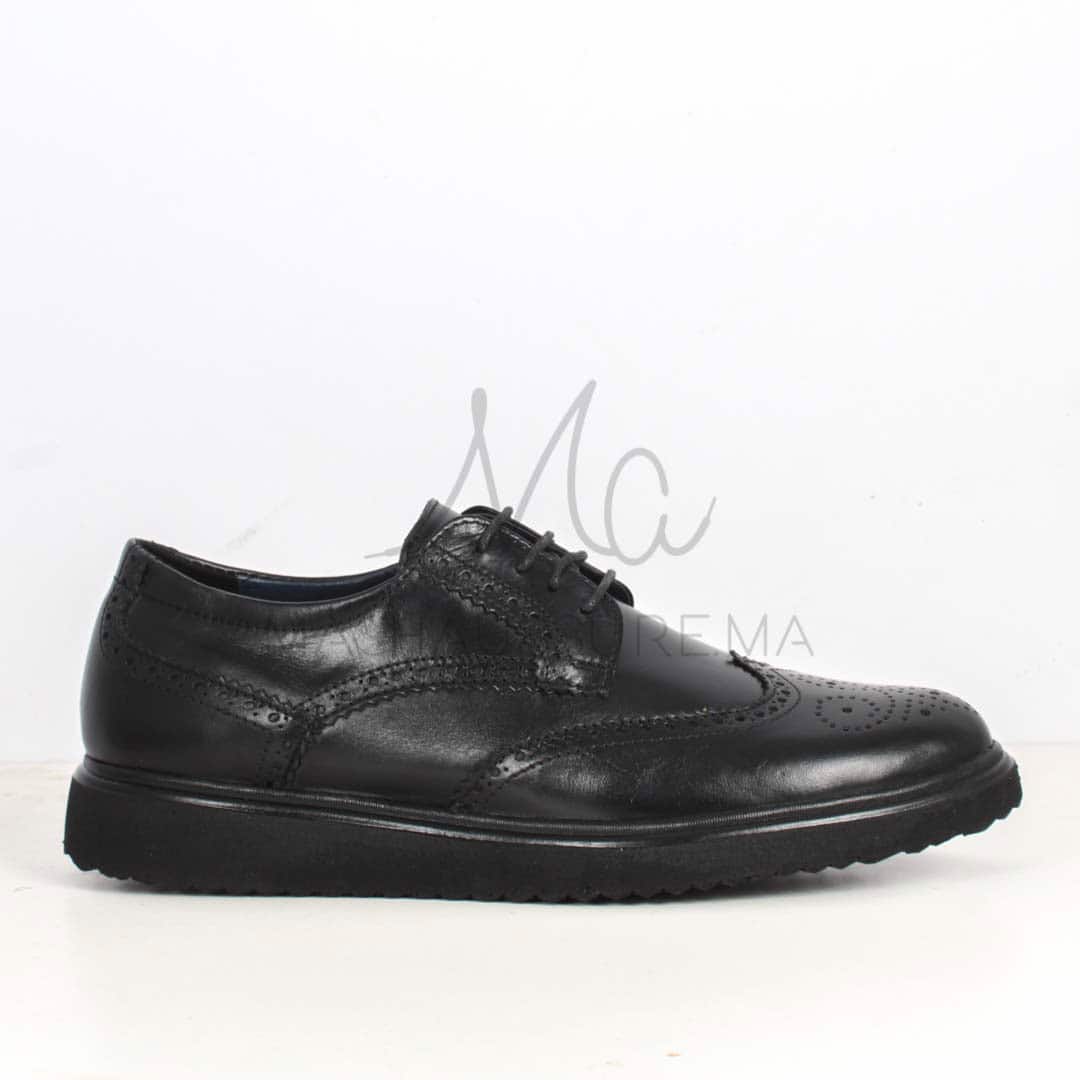 ERNEST – Chaussures de ville 100 % Cuir en Noir.