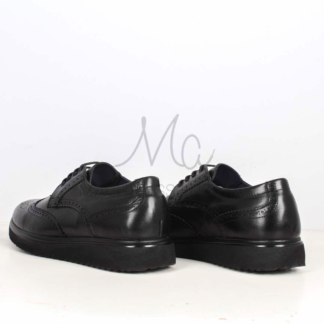 ERNEST – Chaussures de ville 100 % Cuir en Noir.