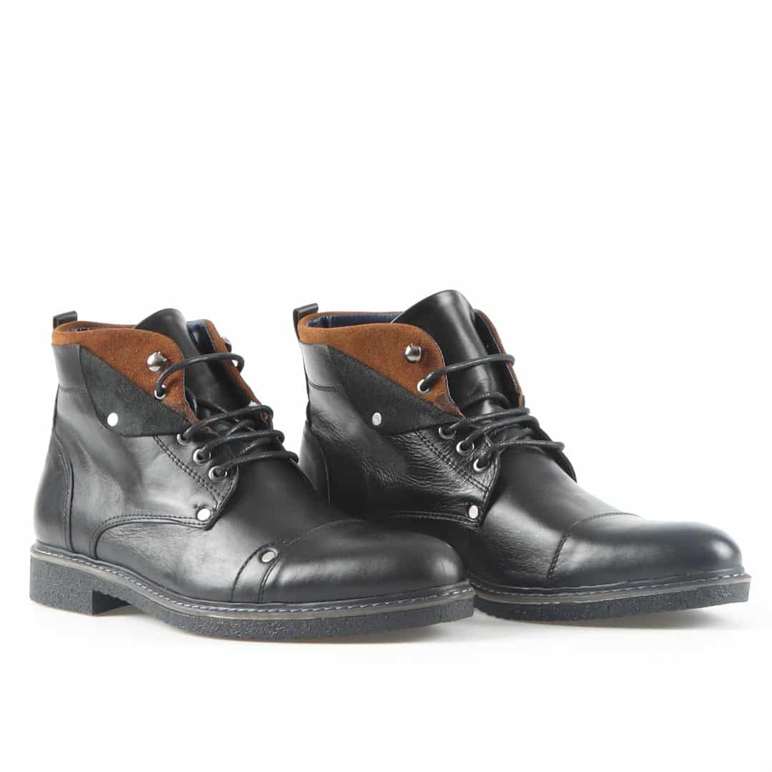 Theodore - Bottines en Noir.
