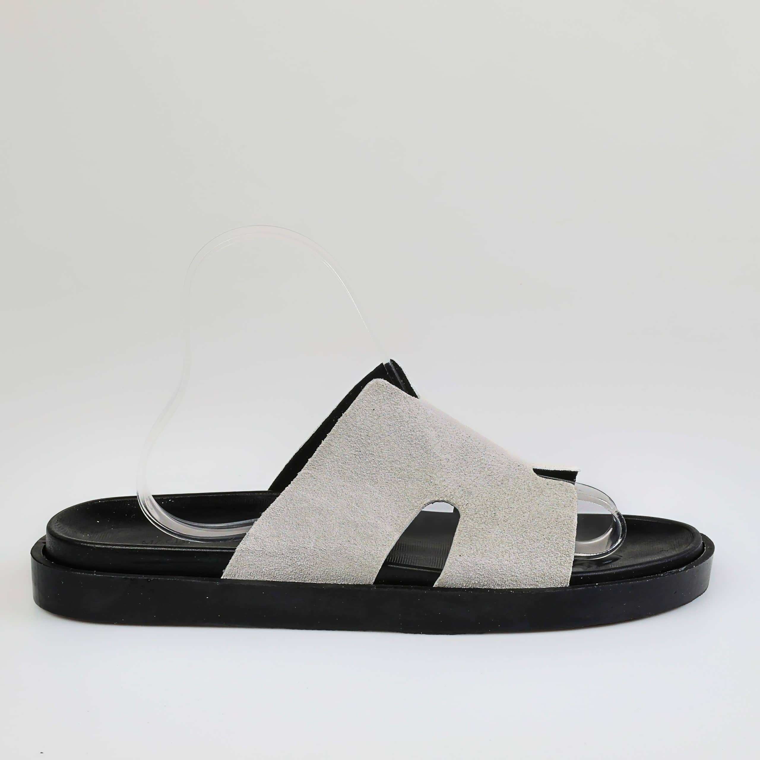 Abrid – Sandales Homme en Gris.
