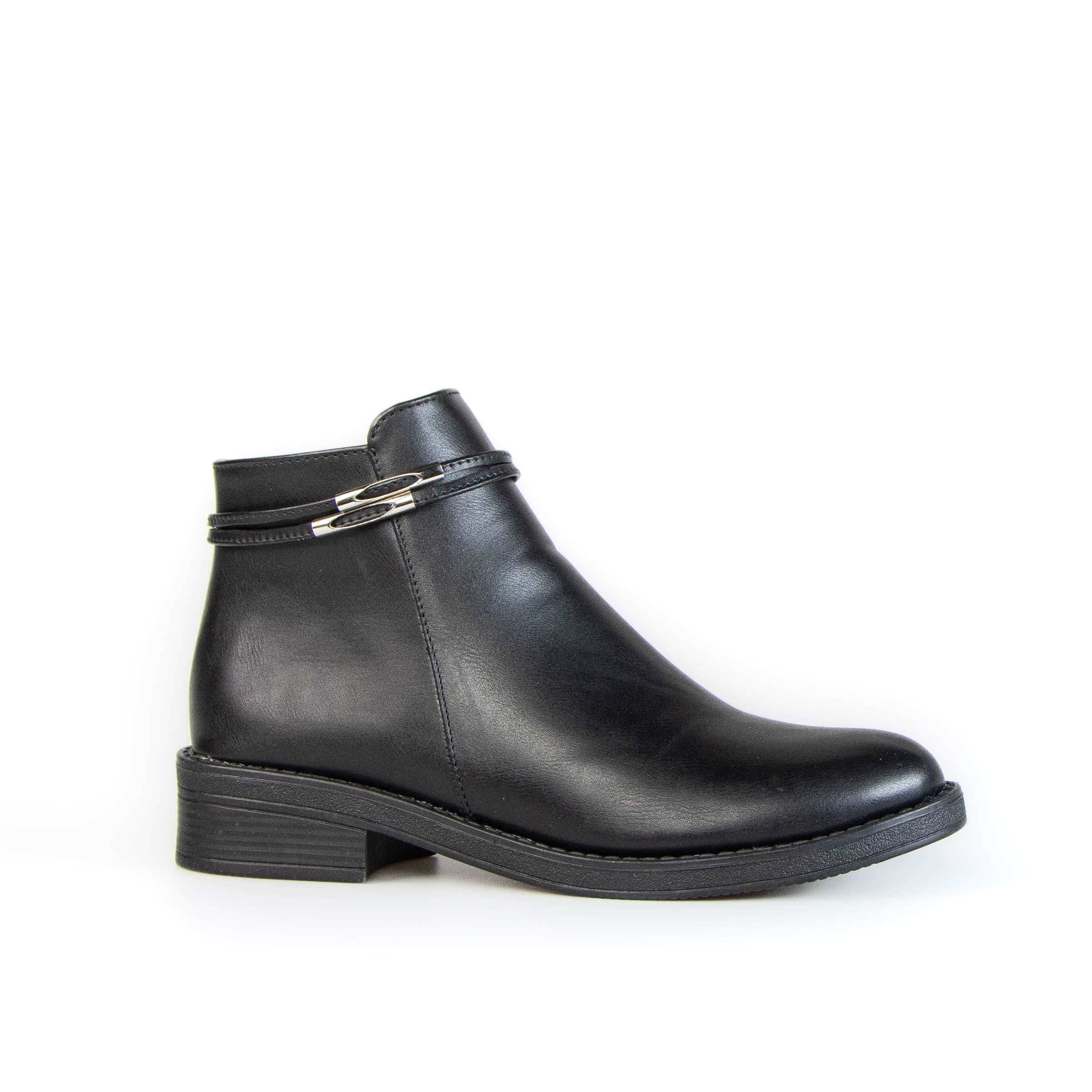 ZION – Bottines Femmes en Noir.