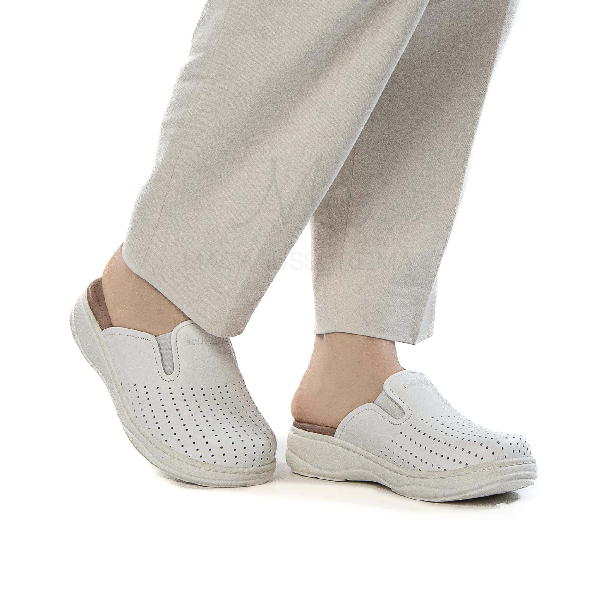 Confort+ – Sabot médical en Blanc.