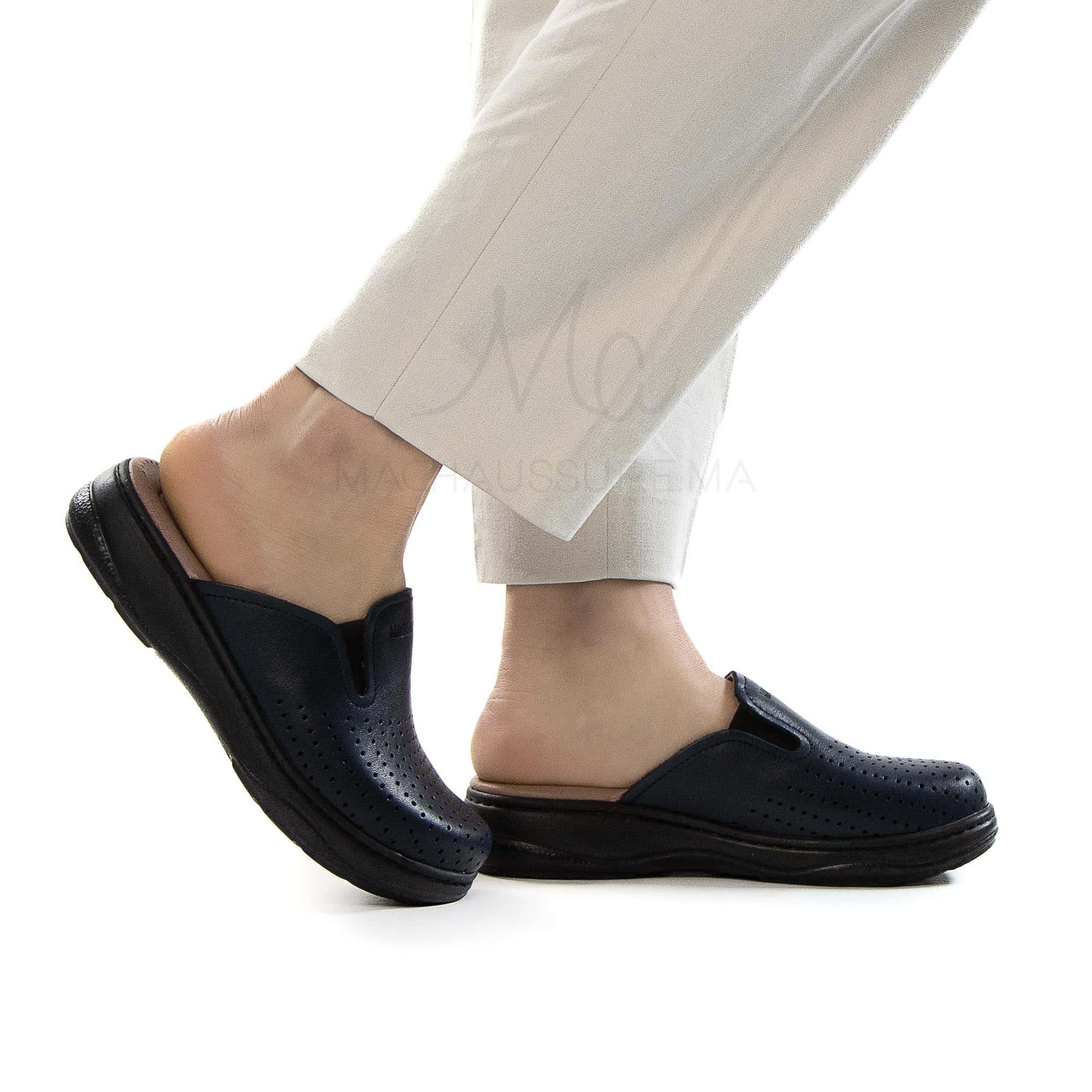 Confort+ – Sabot médical en Bleu.