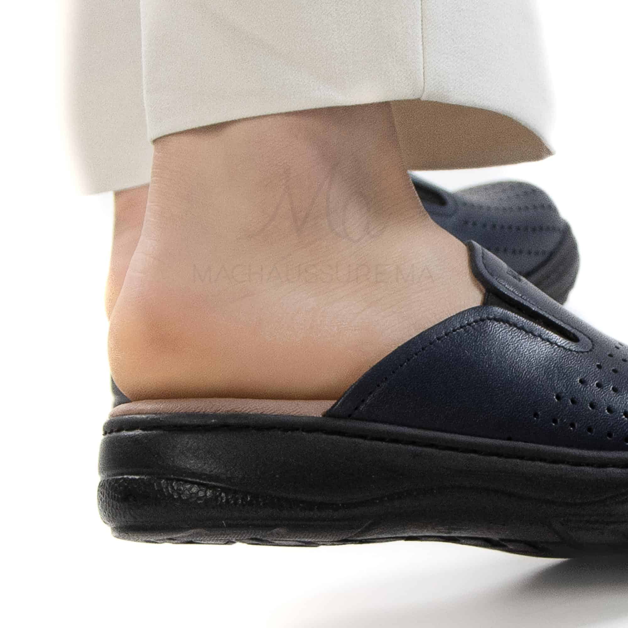 Confort+ – Sabot médical en Bleu.