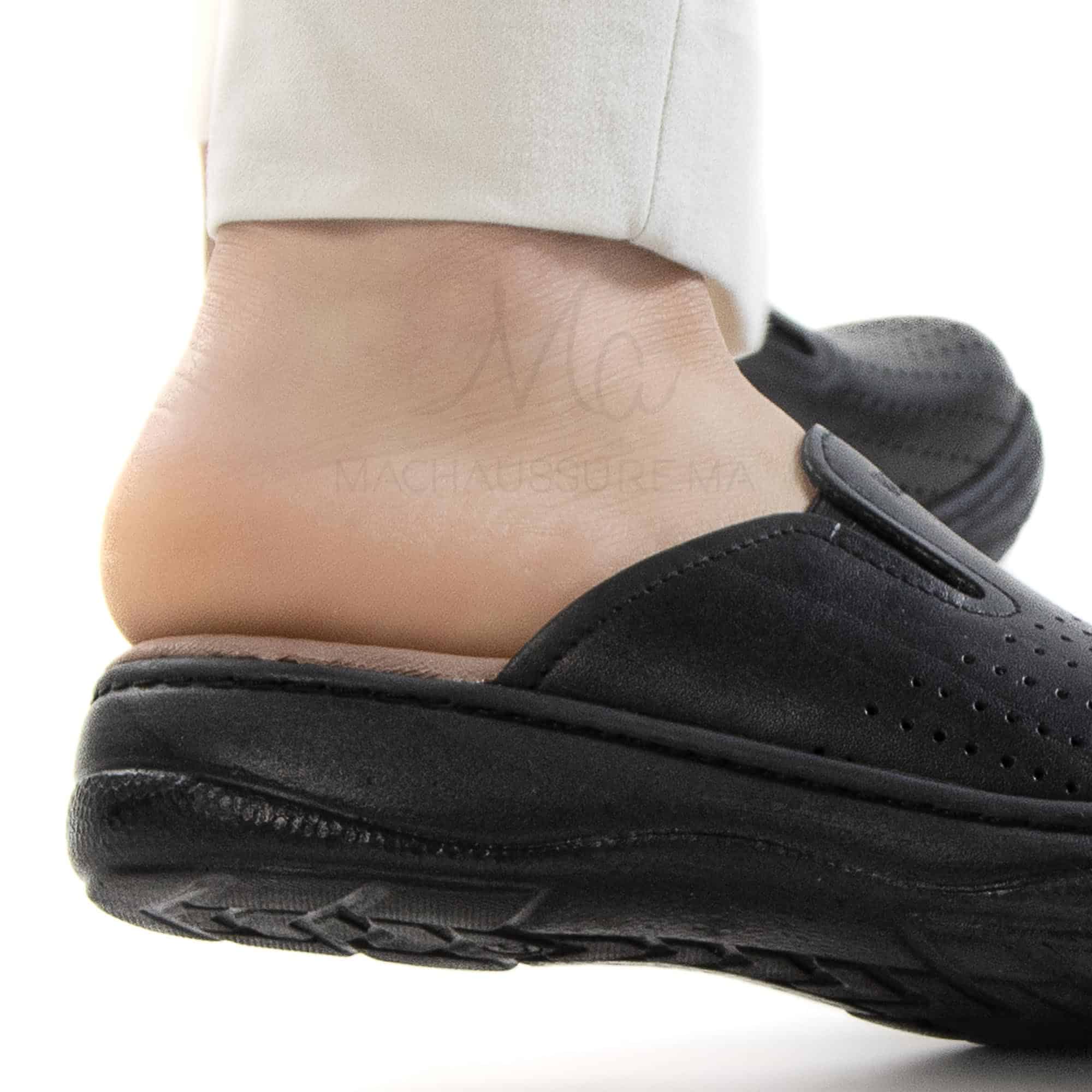 Confort+ – Sabot médical en Noir.