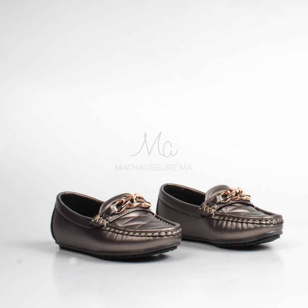ZENDIA-Ballerines pour fille en Nickel.