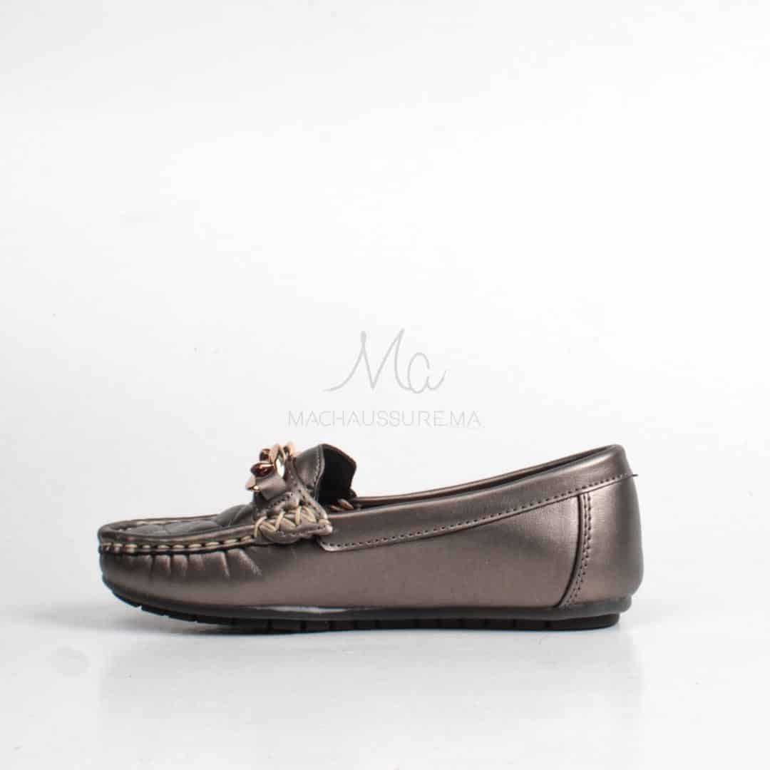 ZENDIA-Ballerines pour fille en Nickel.